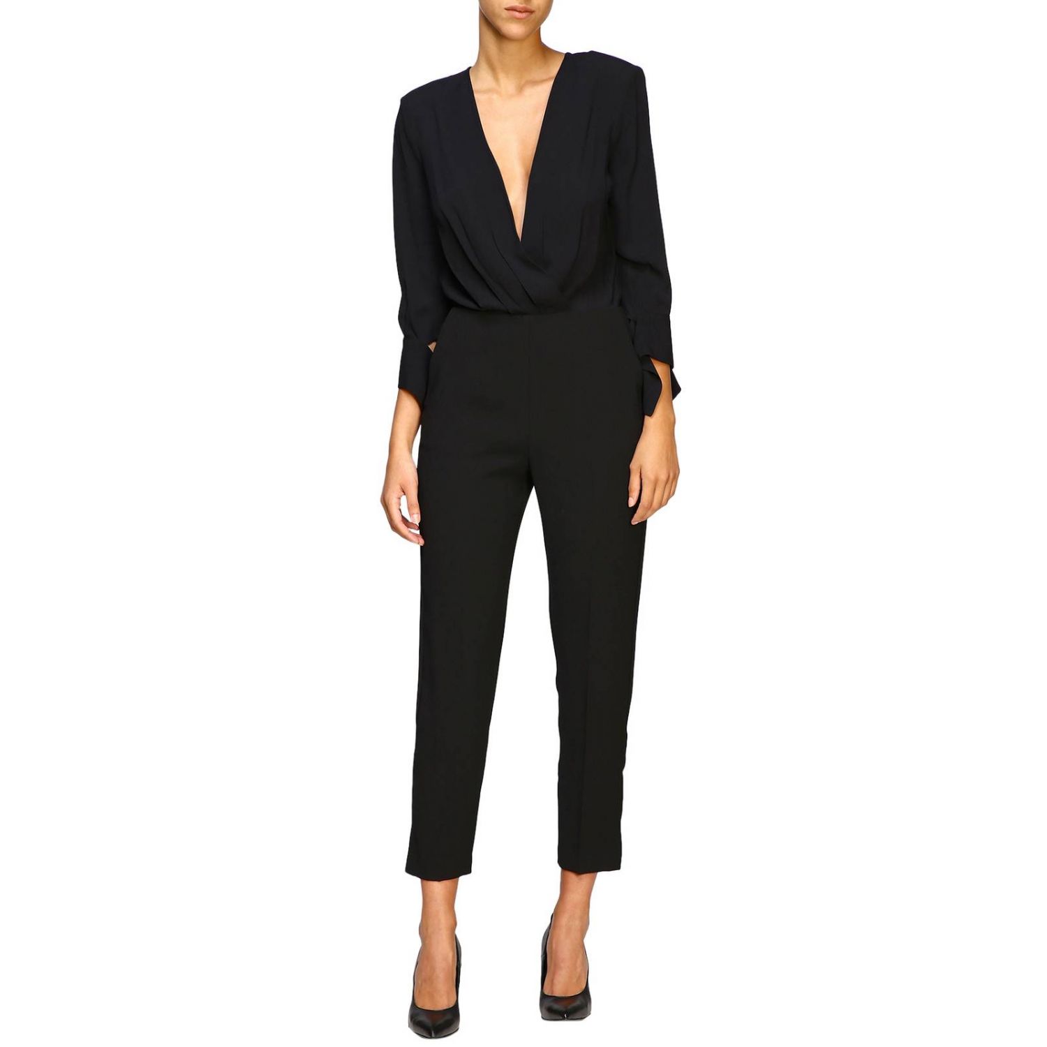 ELISABETTA FRANCHI: jumpsuits for women - Black | Elisabetta Franchi ...