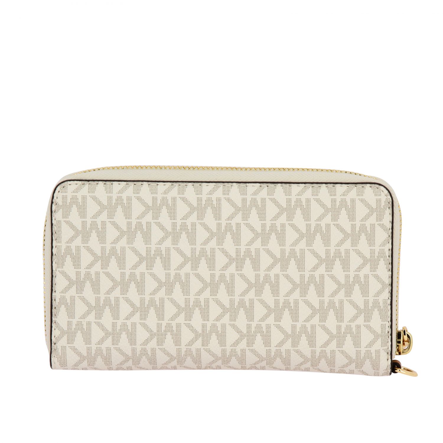 Michael Michael Kors Outlet: wallet in leather with MK all over print ...