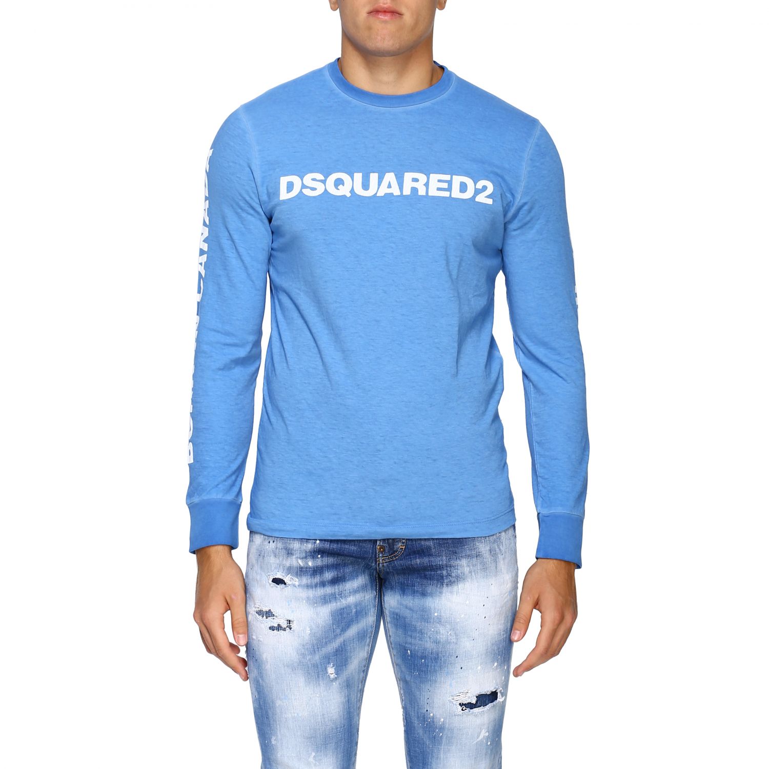 dsquared blue t shirt