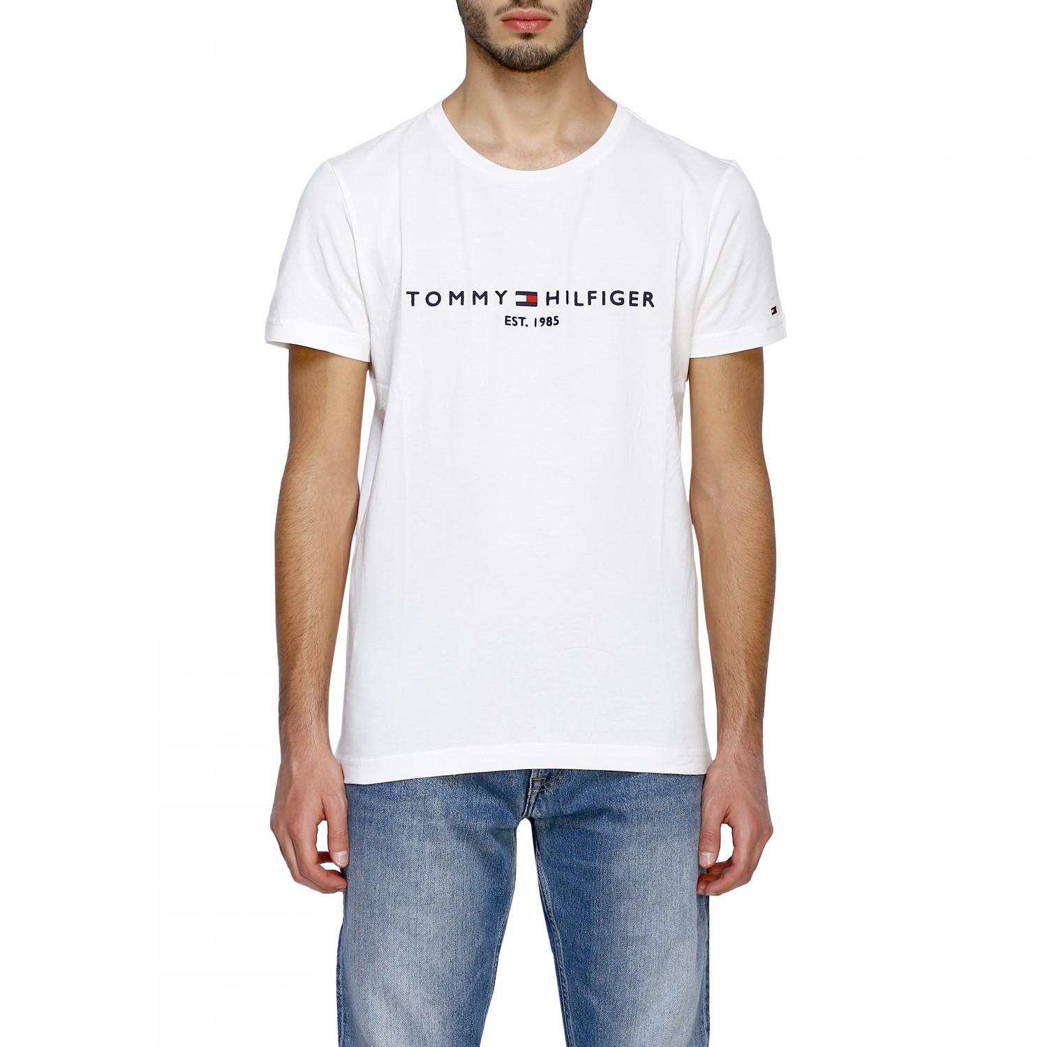 Tommy Hilfiger t Shirt. Футболка Томми Хилфигер мужские белая.