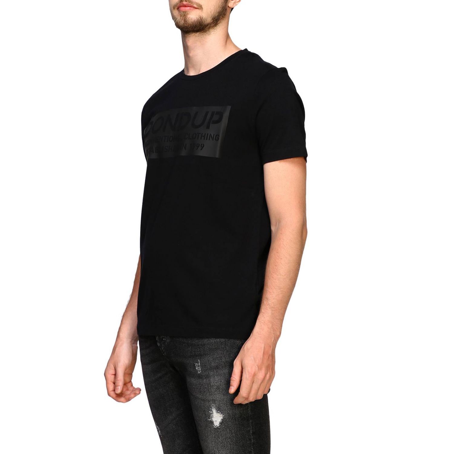 T-shirt Dondup pour homme en coloris Noir Homme Vêtements T-shirts T-shirts à manches courtes 