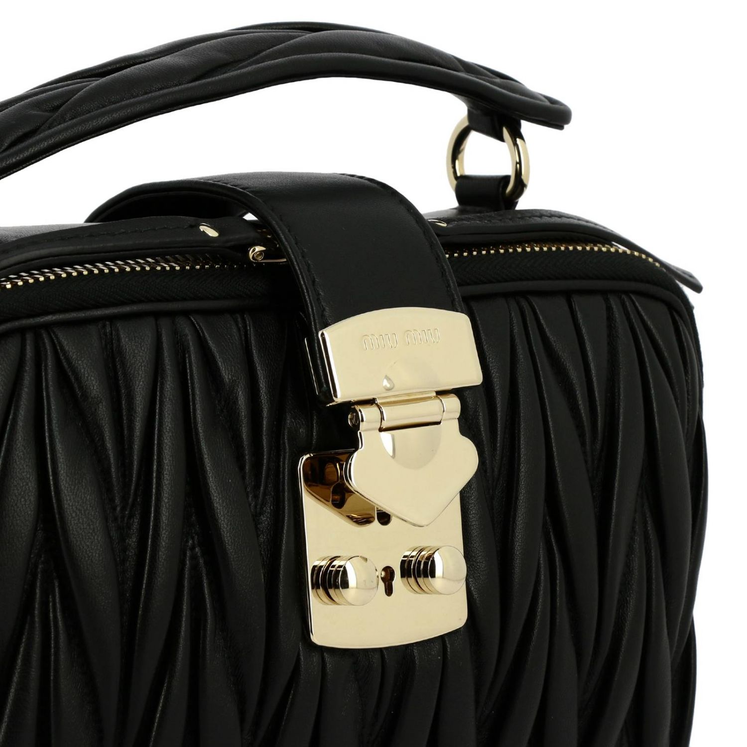 MIU MIU: bag in matelassé leather | Crossbody Bags Miu Miu Women Black ...