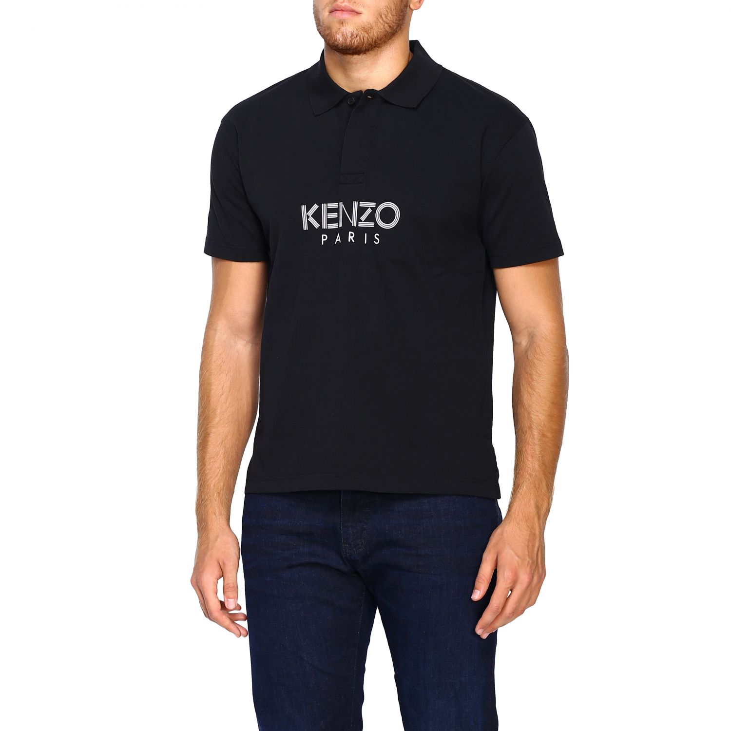 kenzo black polo shirt