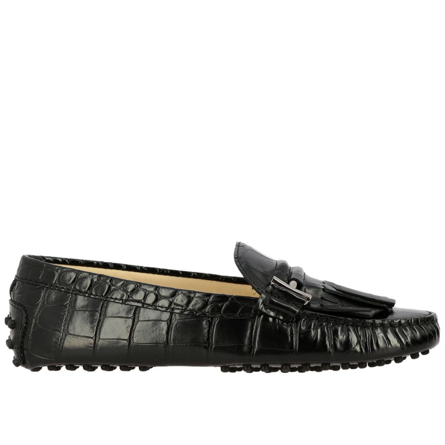 Tods Outlet: Tod's loafers in real crocodile print leather with maxi ...