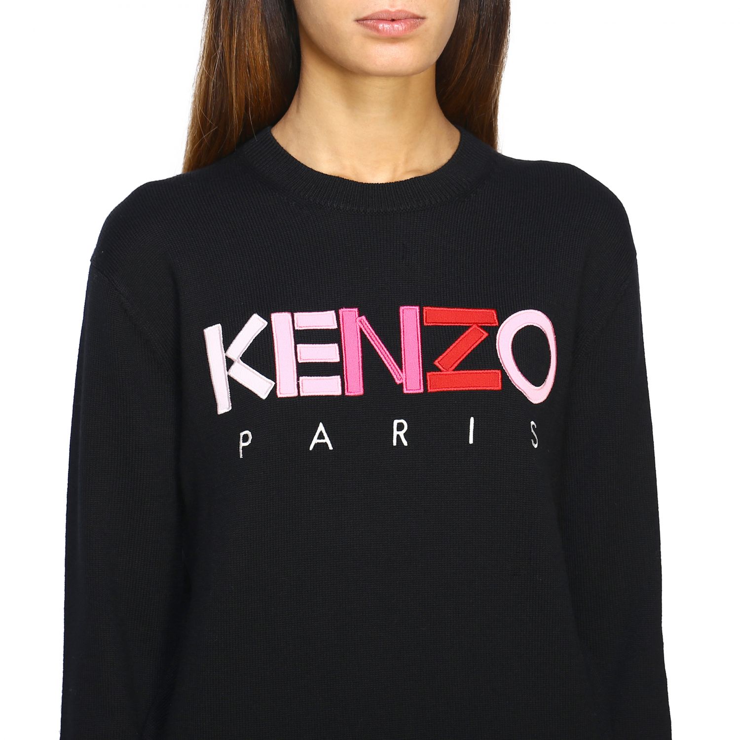 kenzo black jumper womens