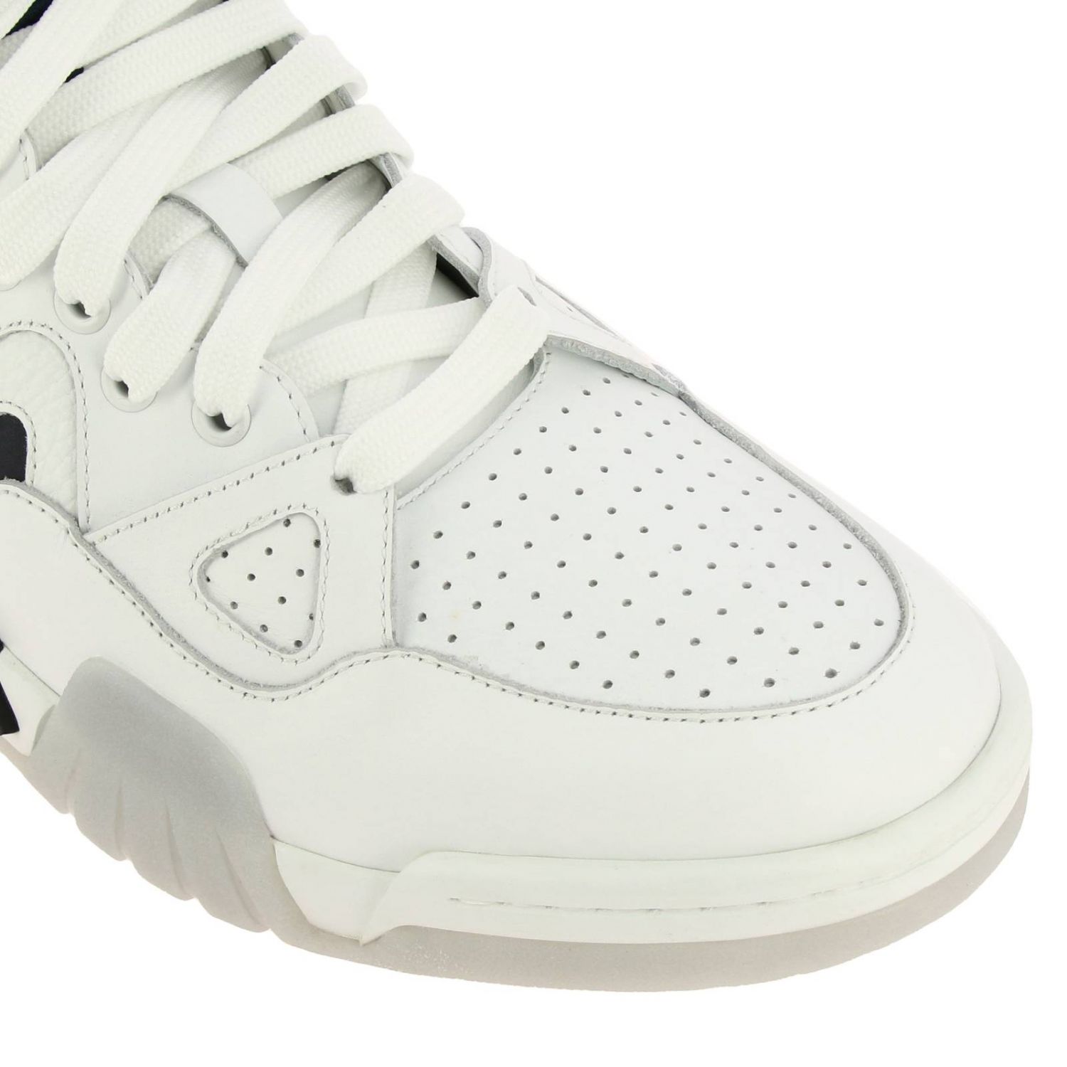 Versace Outlet Zapatillas de cuero con maxi suela de goma Zapatillas