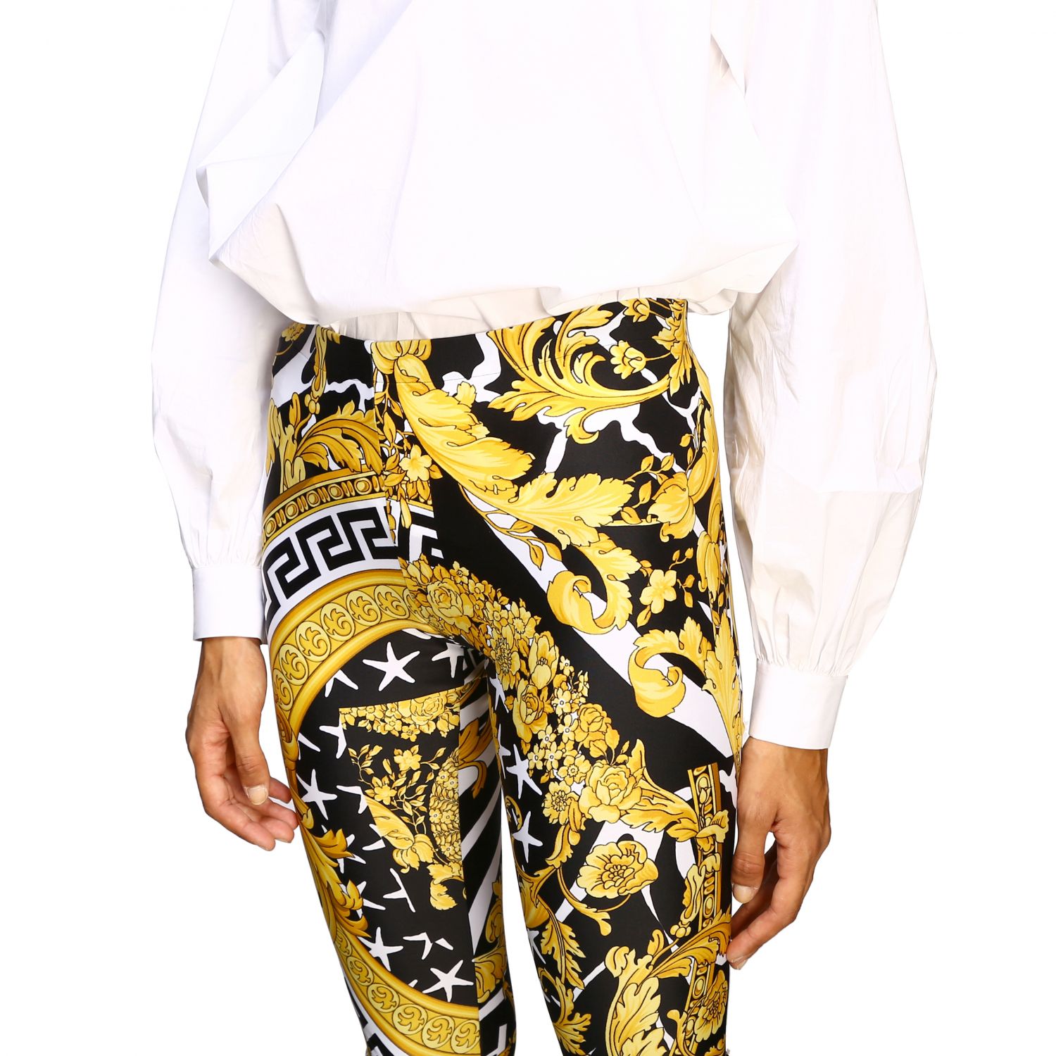 Versace Outlet pants for woman Black Versace pants A83807 A231251