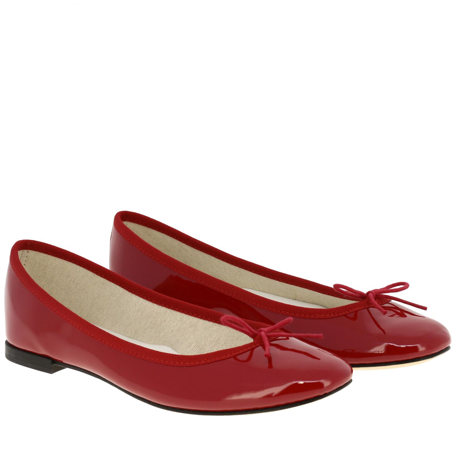 repetto red ballet flats