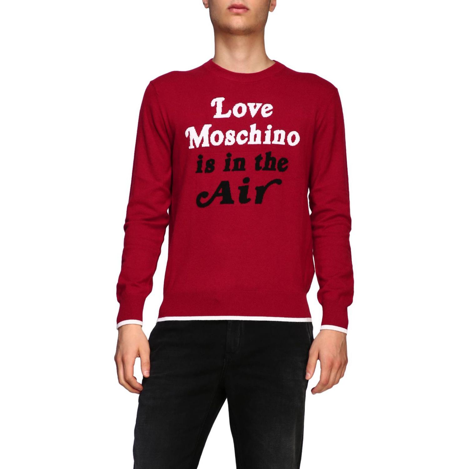 love moschino red jumper