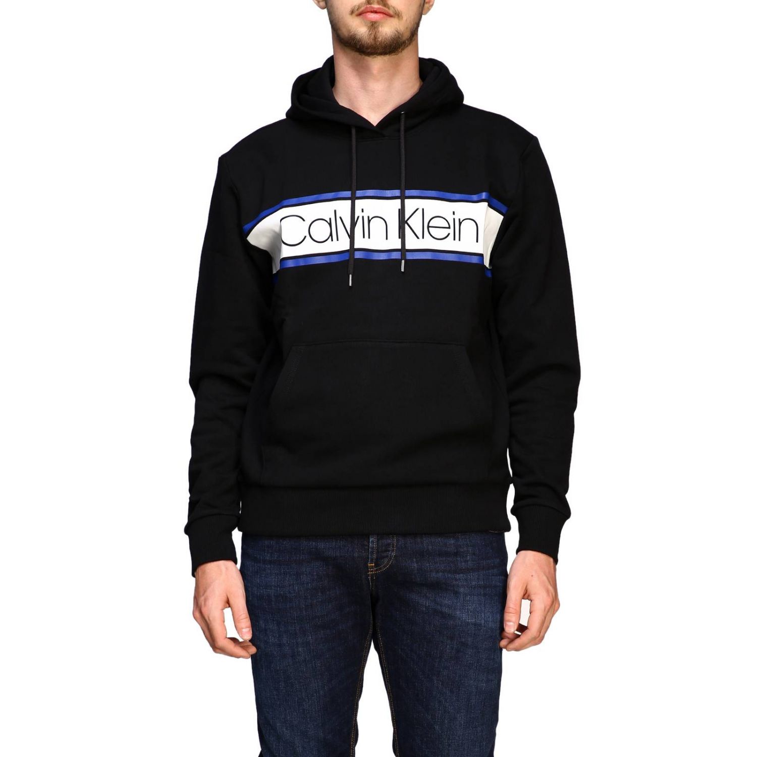 calvin klein sweatshirt mens black