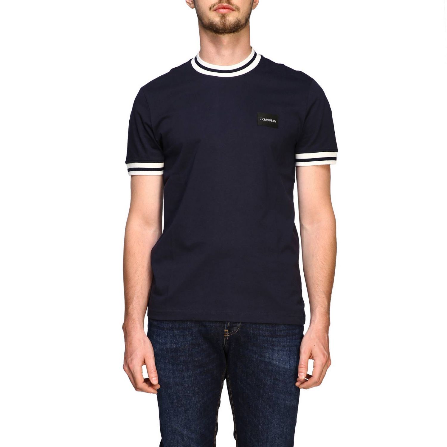 Calvin Kleinアウトレット：Tシャツ メンズ - ブルー | GIGLIO.COMオンラインのCalvin Klein Tシャツ