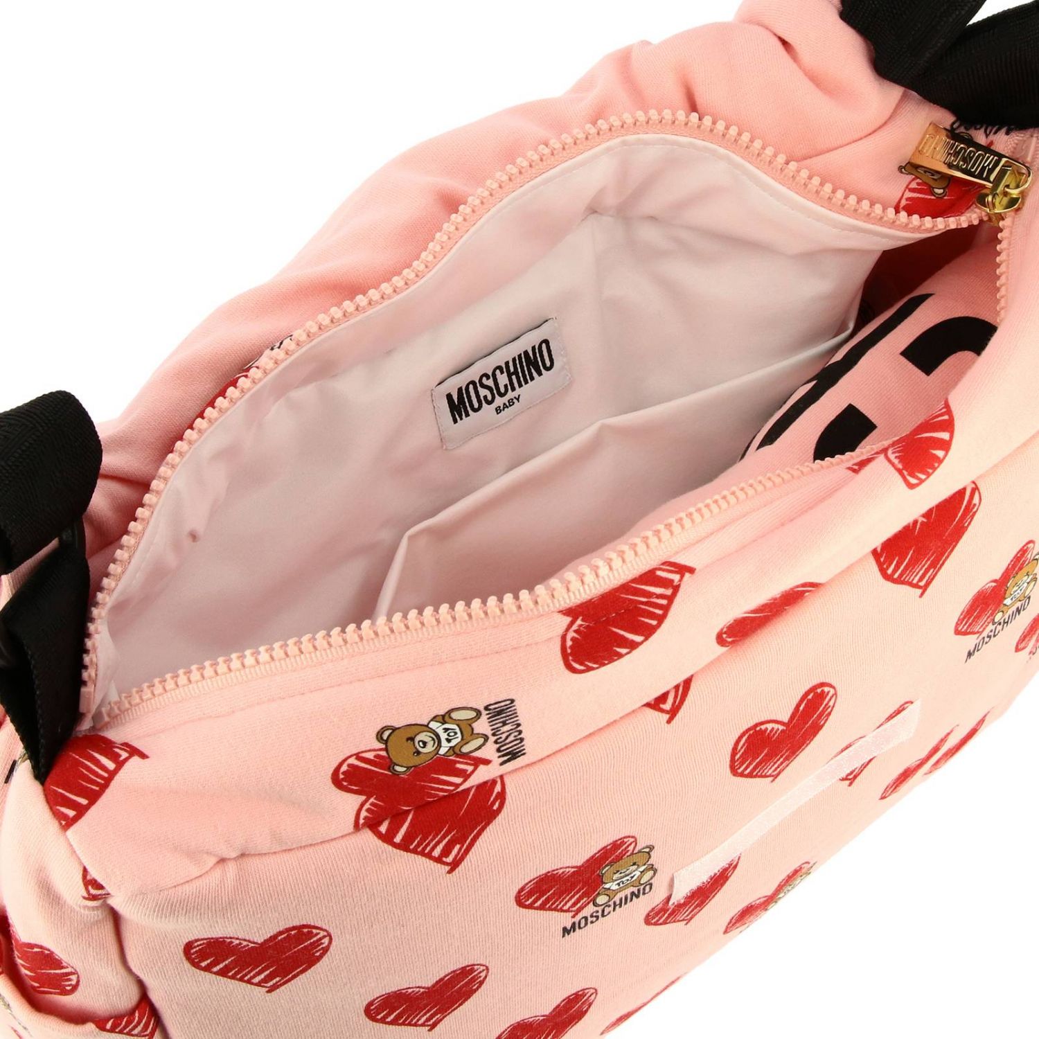 moschino diaper bag pink