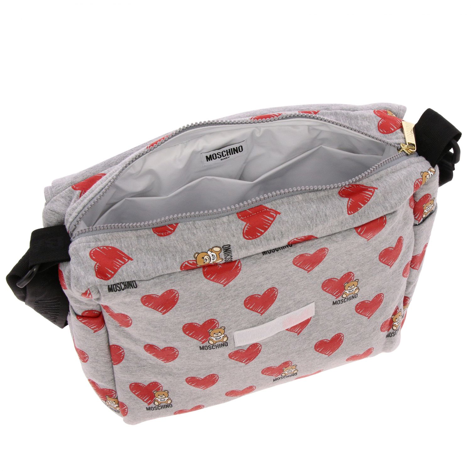 Moschino Baby Outlet bag for kids Grey Moschino Baby bag MMX036