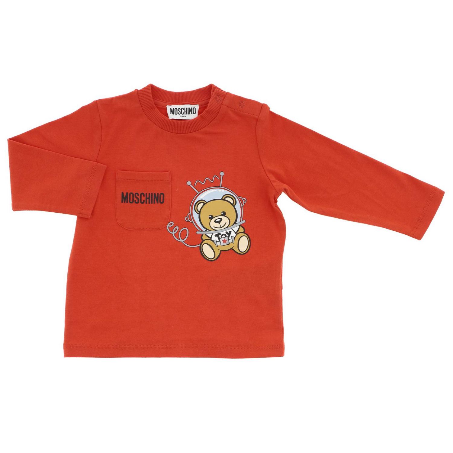 Moschino Baby Outlet tshirt for boy Red Moschino Baby tshirt