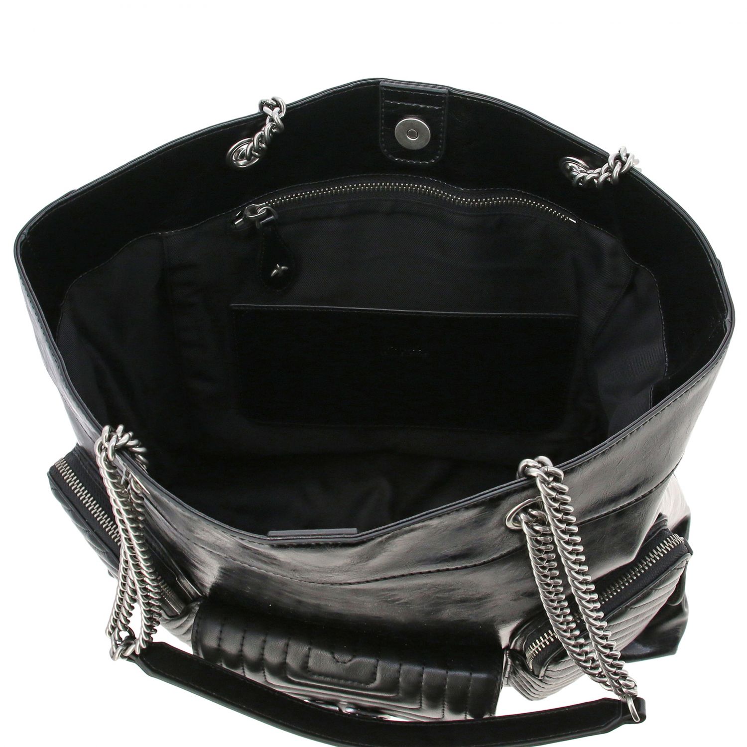 Pinko Outlet: Large Love Love shopping bag - Black | Crossbody Bags Pinko  1P21H1-Y5V2 LOVE LOVE GIGLIO.COM
