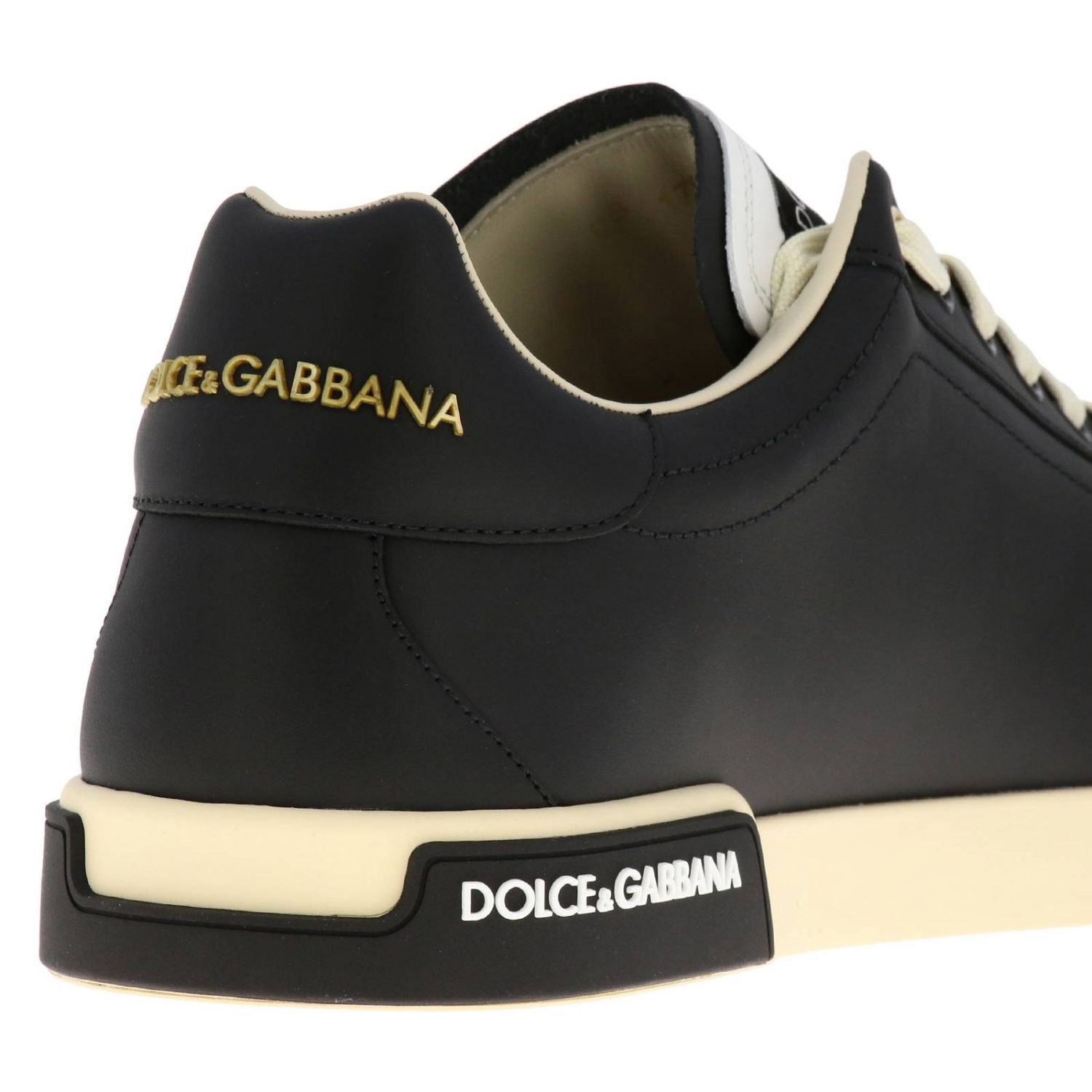 men's black dolce and gabbana trainers