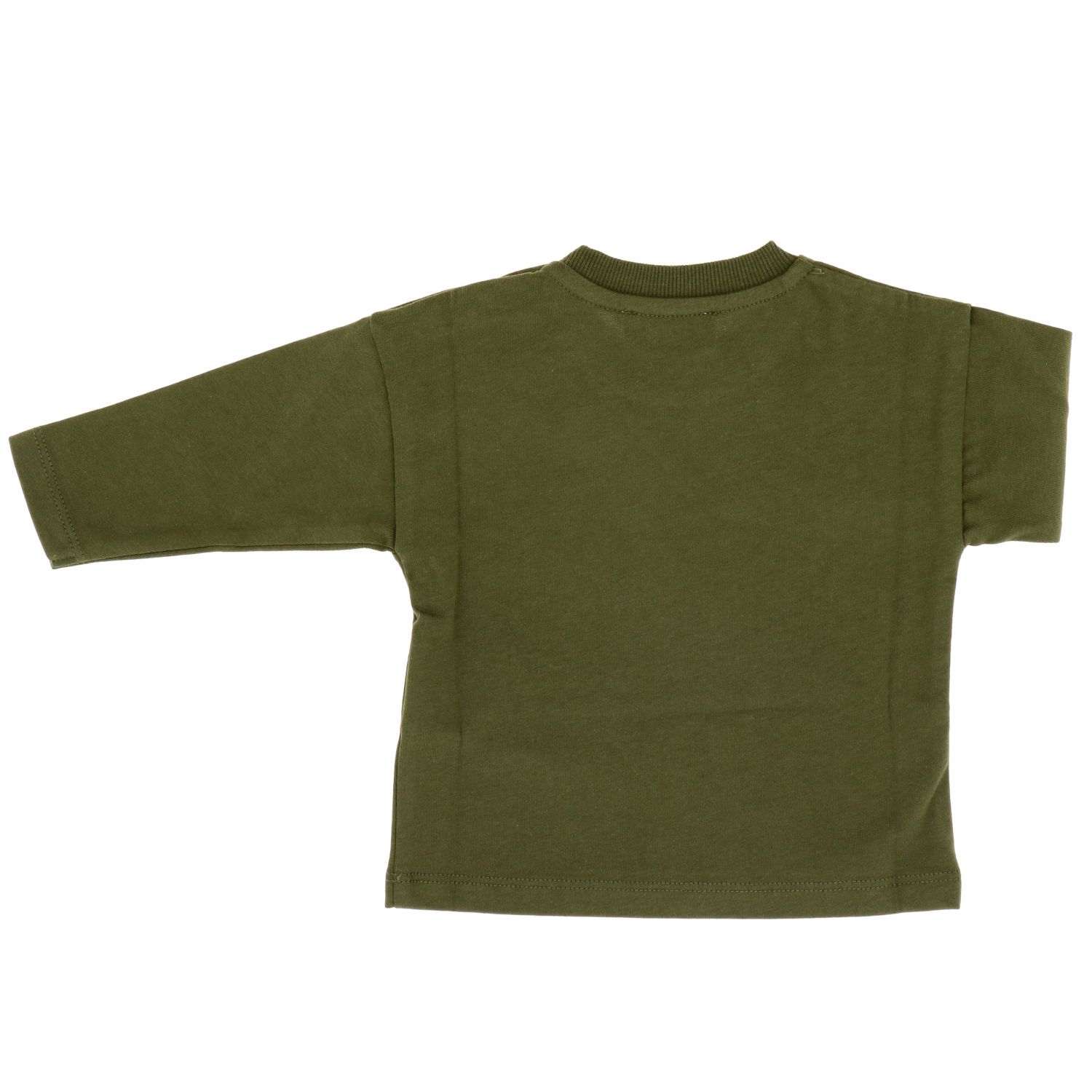 Moschino Baby Outlet tshirt for boys Olive Moschino Baby tshirt