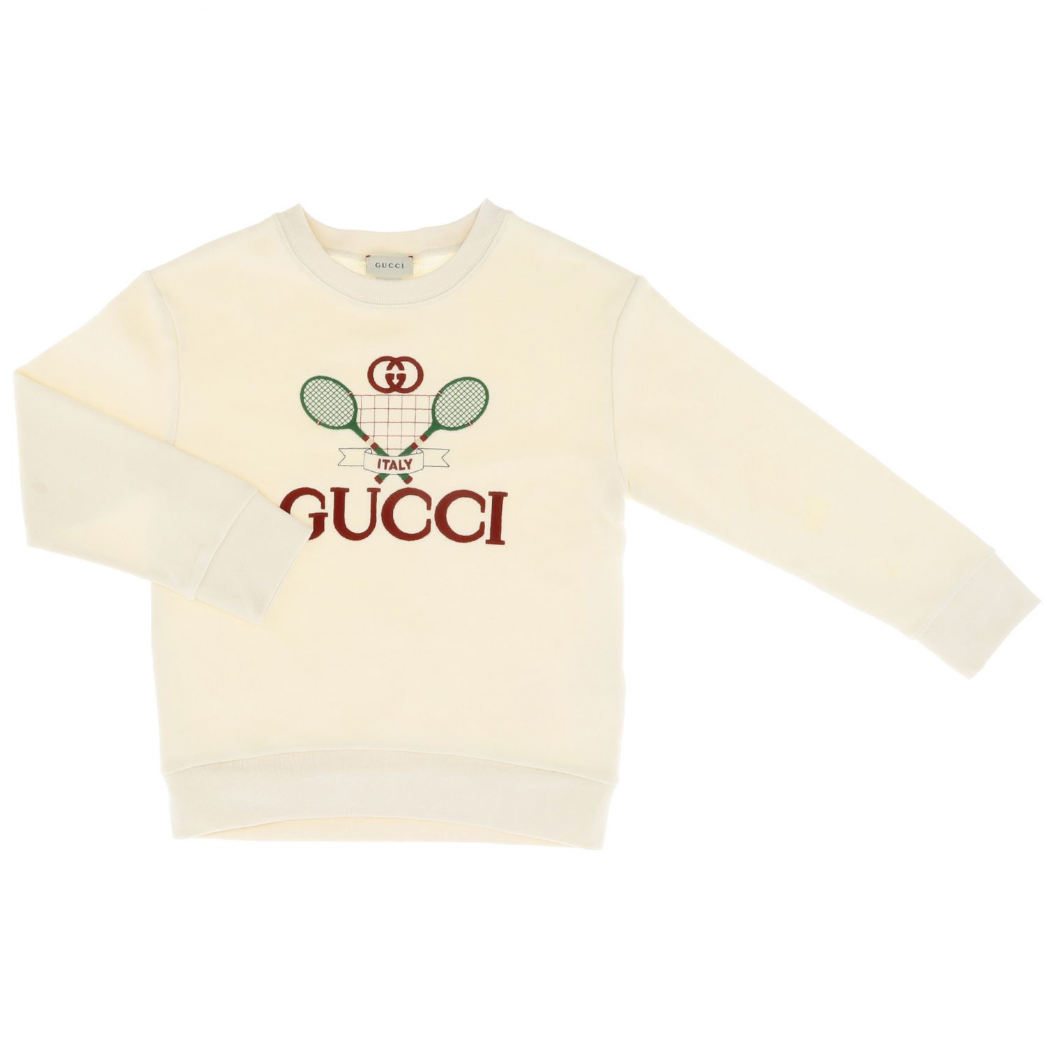 white gucci crewneck sweatshirt