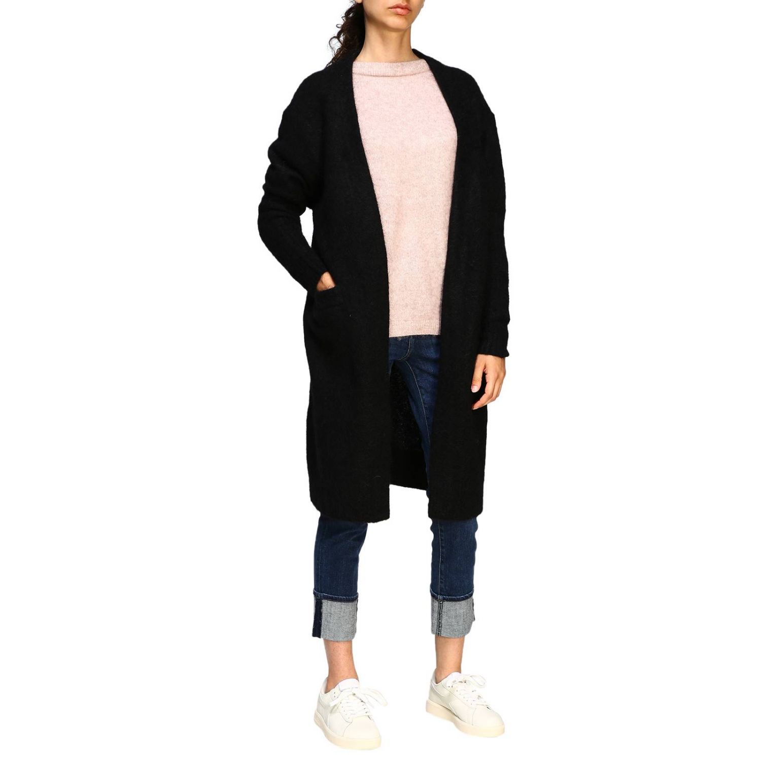 acne studios black cardigan