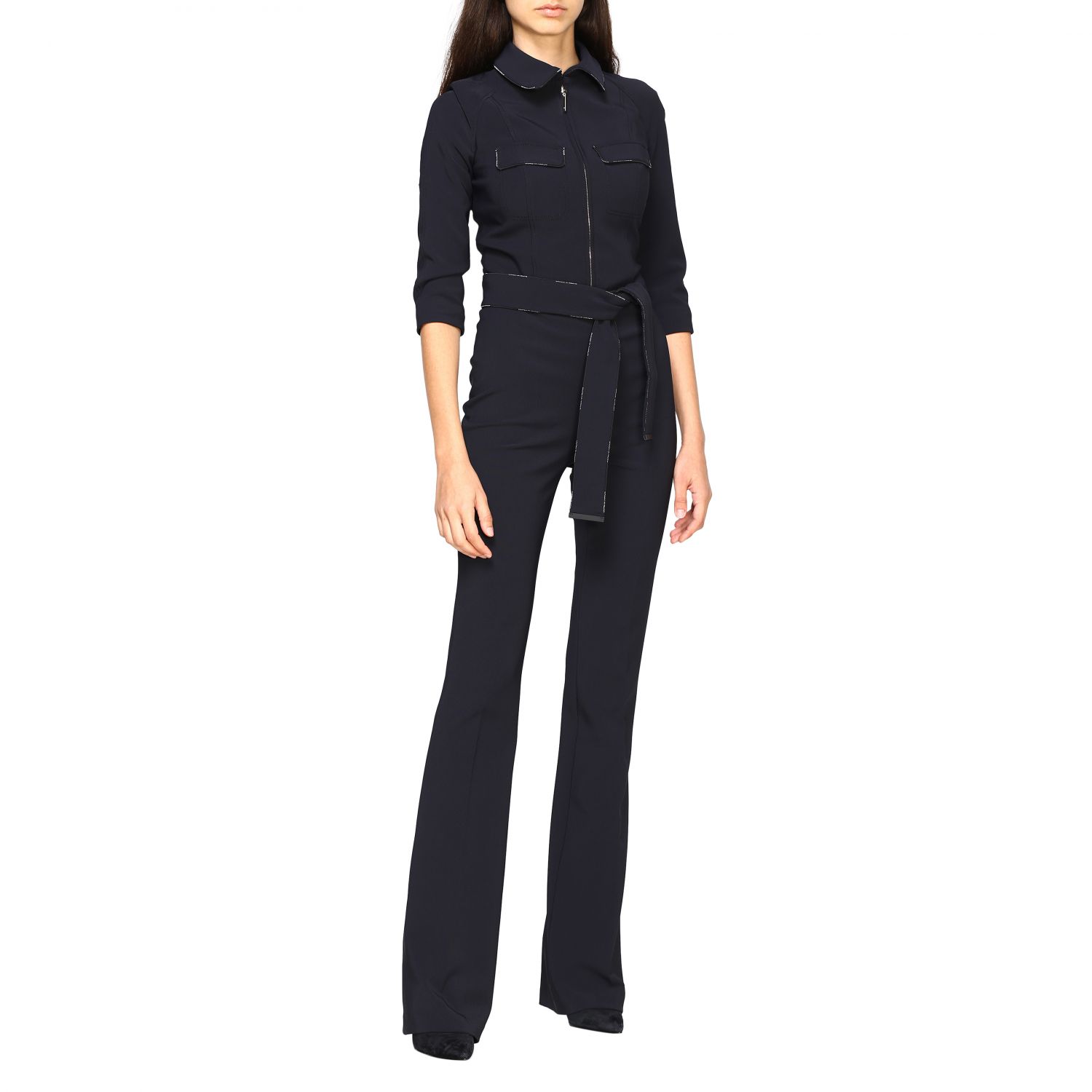 elisabetta franchi black jumpsuit