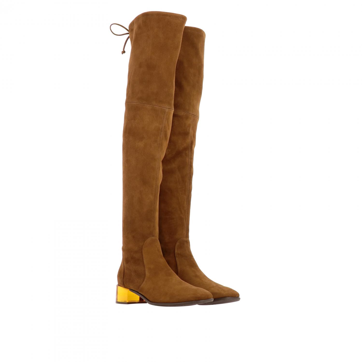 stuart weitzman beige boots