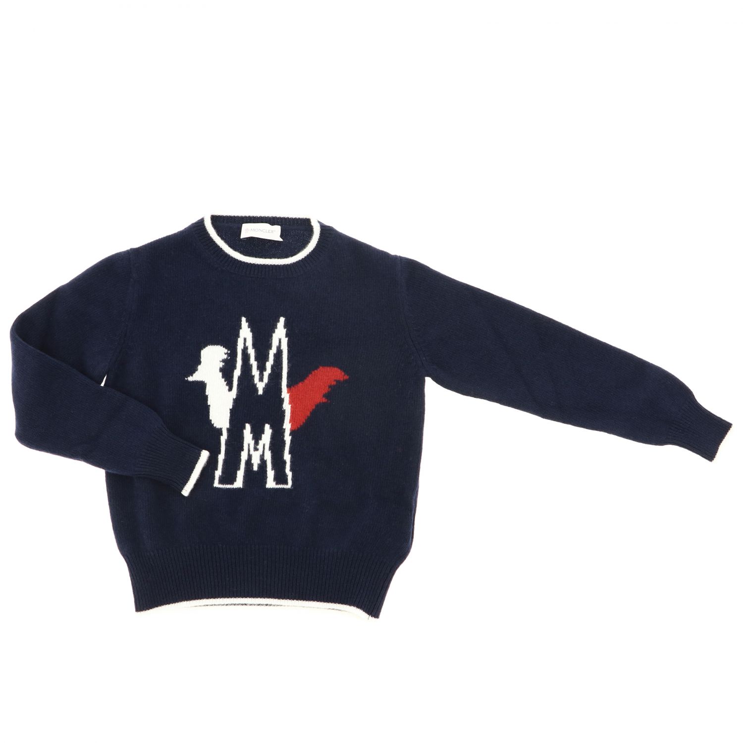MONCLER: Sweater kids - Blue | Sweater Moncler 90073 A9096 GIGLIO.COM