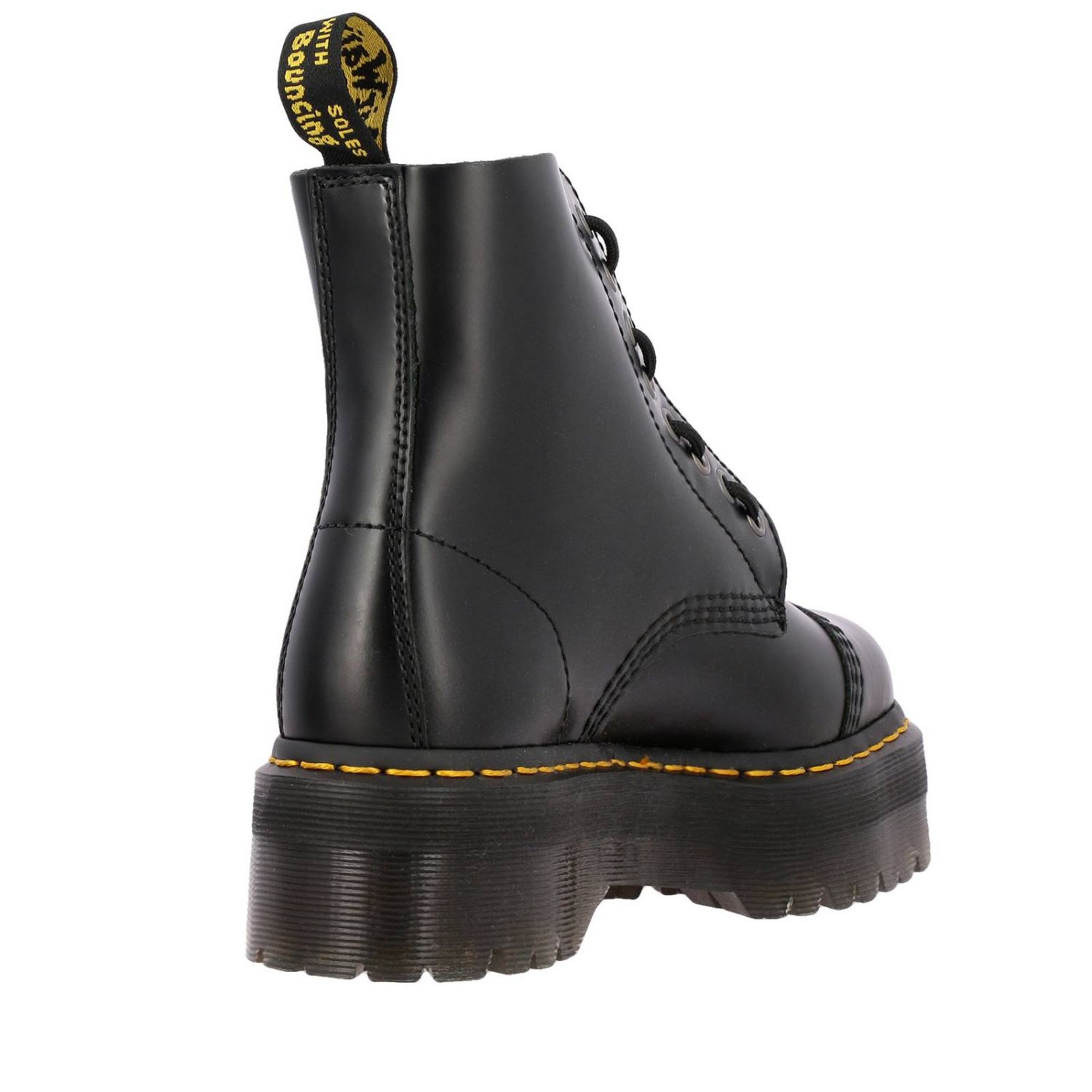 Outlet de Dr. Martens Botines planos para mujer, Negro Botines