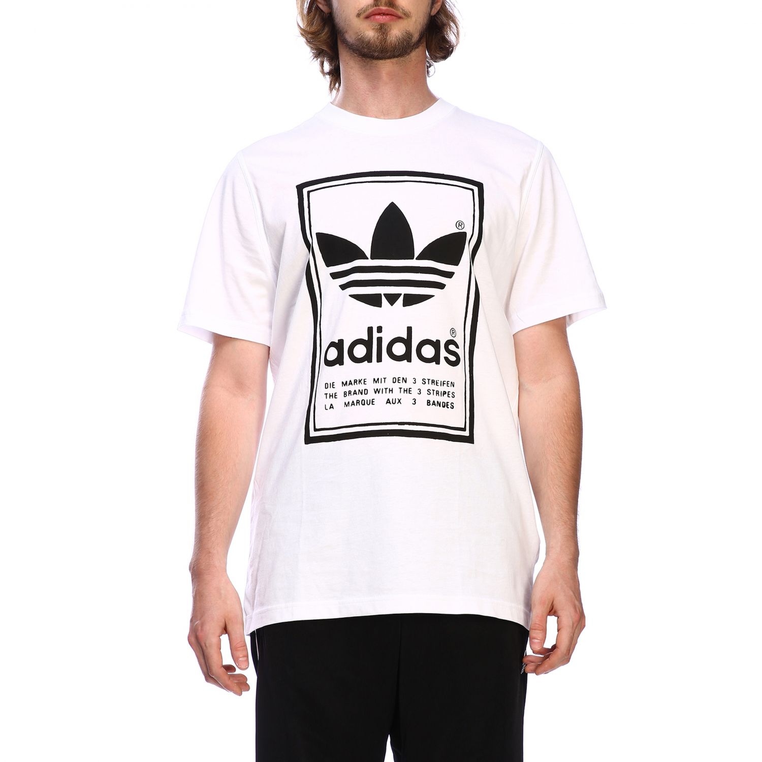 Adidas Originals Outlet: short-sleeved T-shirt with maxi logo | T-Shirt ...