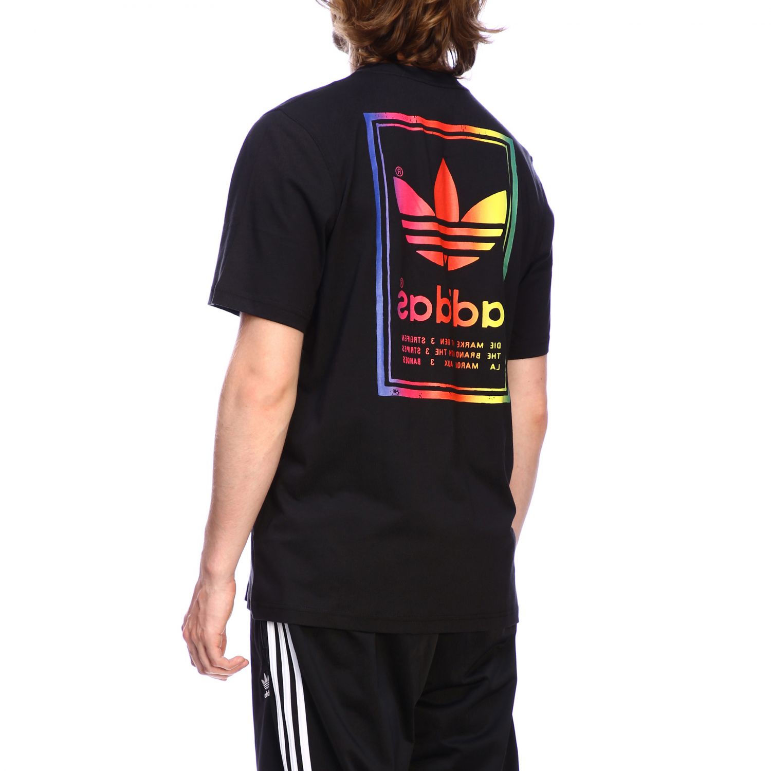 classical Conform Customer Adidas Originals Outlet: short-sleeved T-shirt with maxi logo - Black |  Adidas Originals t-shirt ED6917 online on GIGLIO.COM