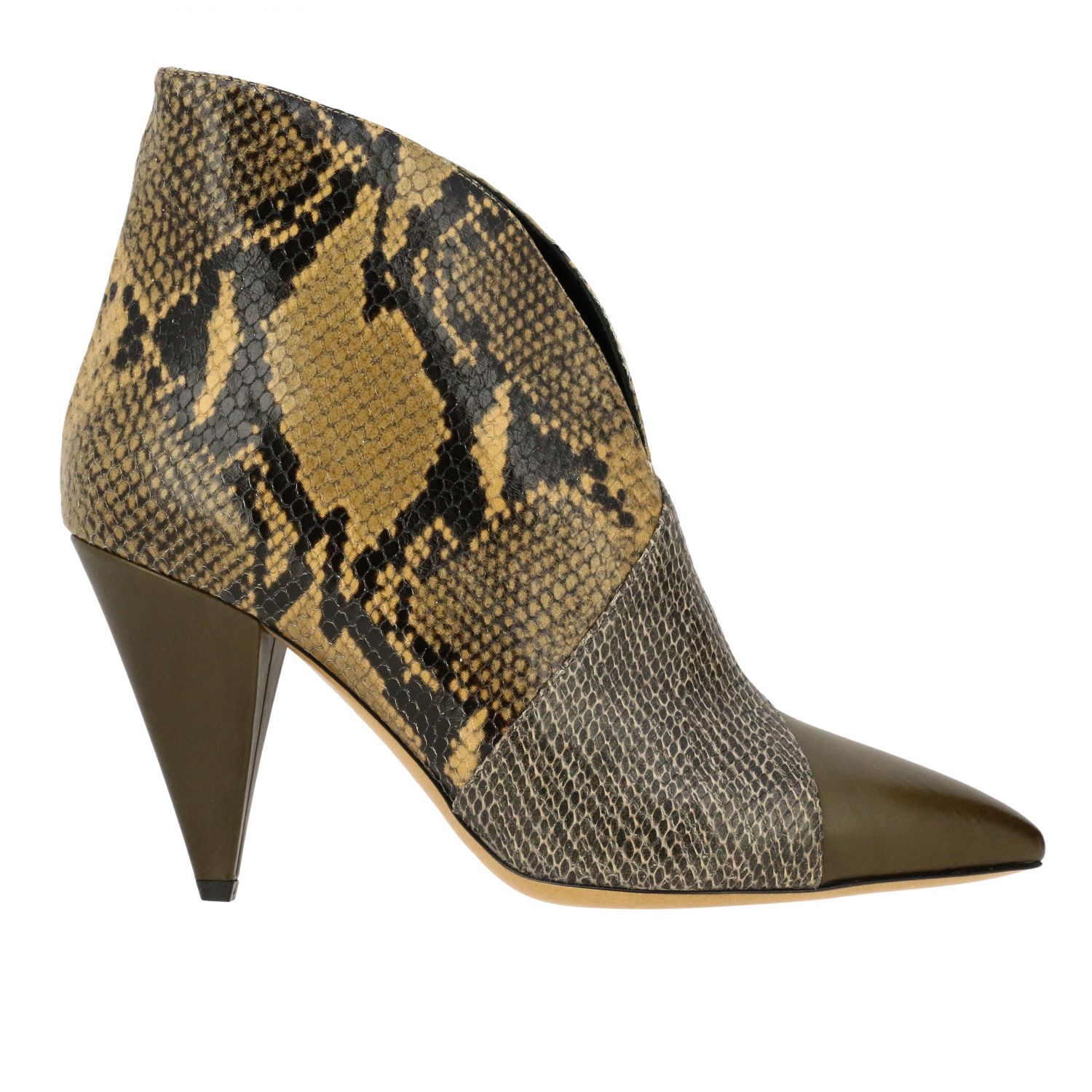 Isabel Marant Outlet: heeled ankle boots for women - Brown | Isabel ...