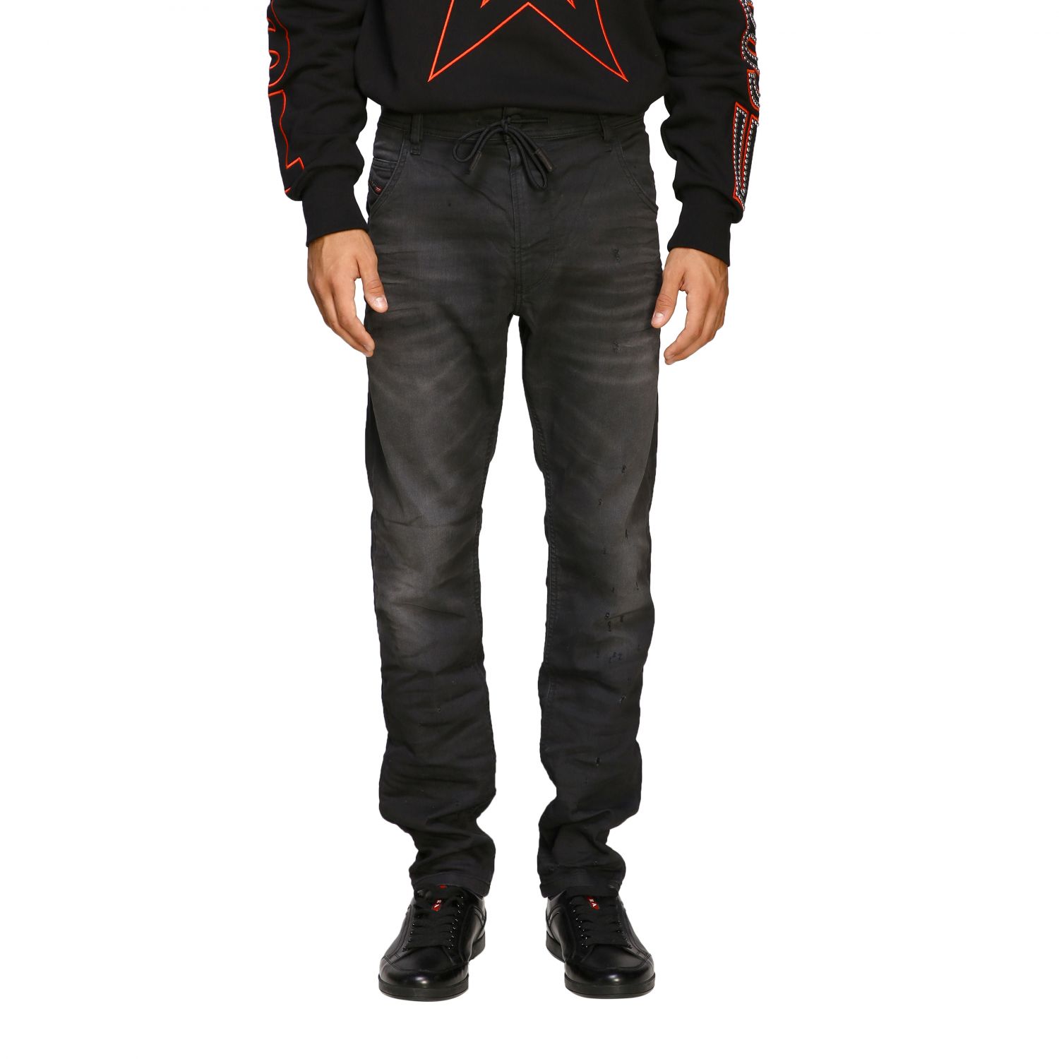 Diesel Outlet Denim stretch jeans Black Diesel jeans 00SU3F 069GN