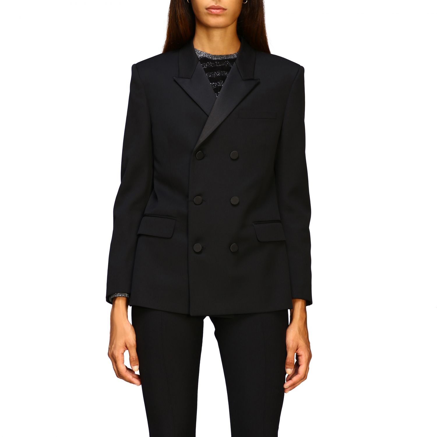 SAINT LAURENT: Blazer women | Blazer Saint Laurent Women Black | Blazer ...