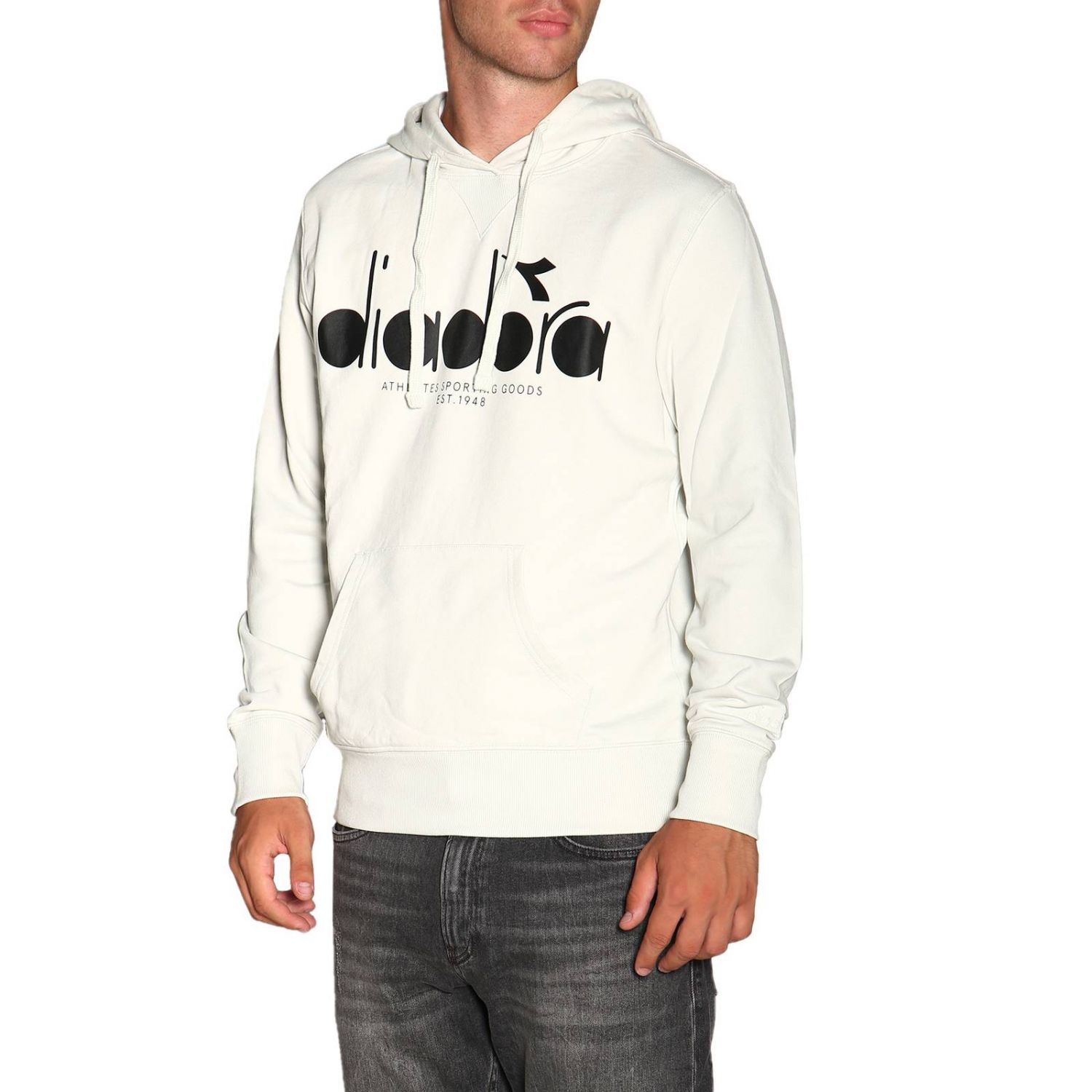 Diadora Outlet: Sudadera hombre - Gris | Sudadera Diadora 502.173623  GIGLIO.COM