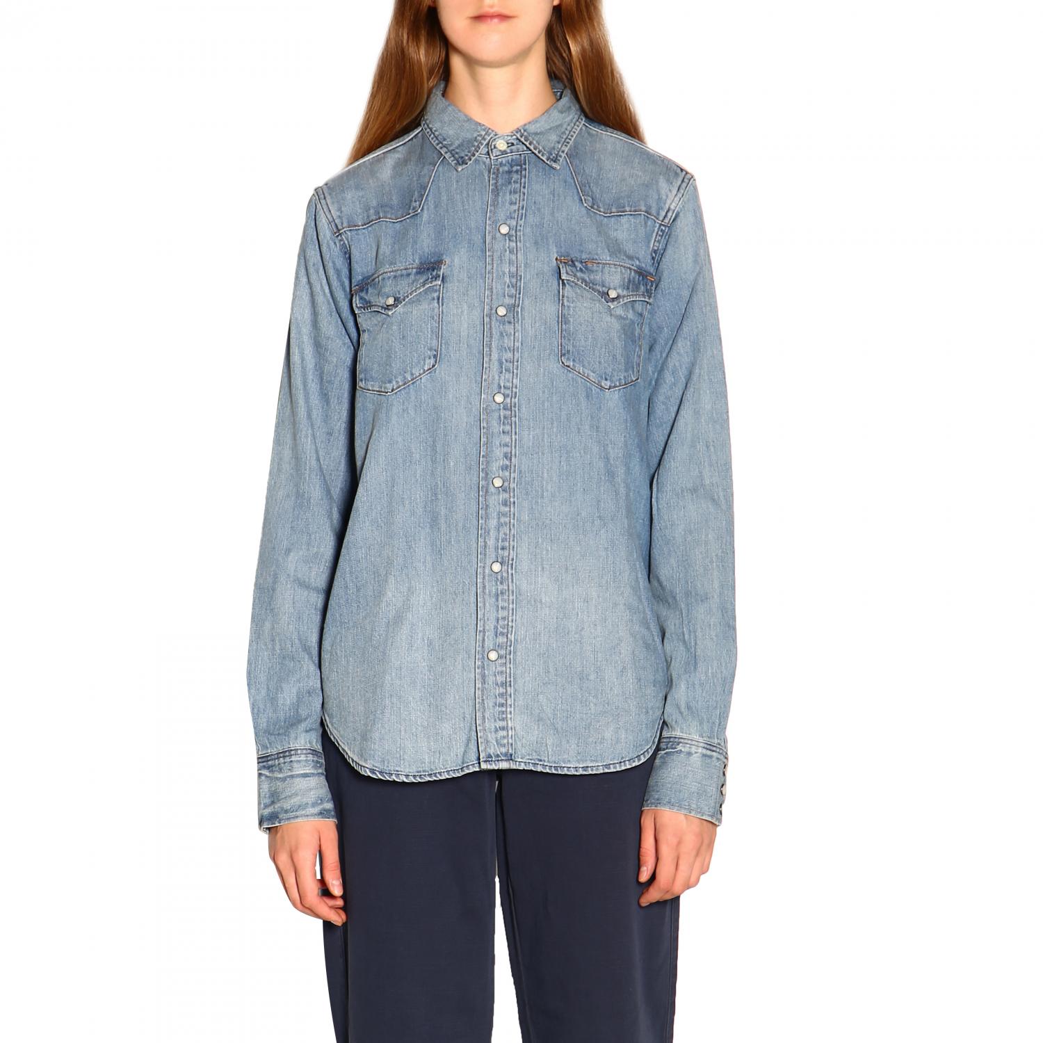 ralph lauren denim shirt womens