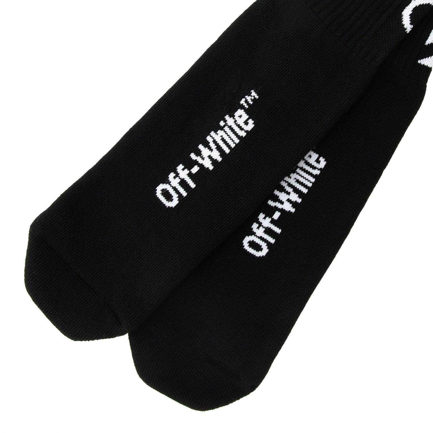 OFF-WHITE：Off-White袜子男士 - 白色 | Off-White袜子OMRA001S21KNI003在线就在GIGLIO.COM