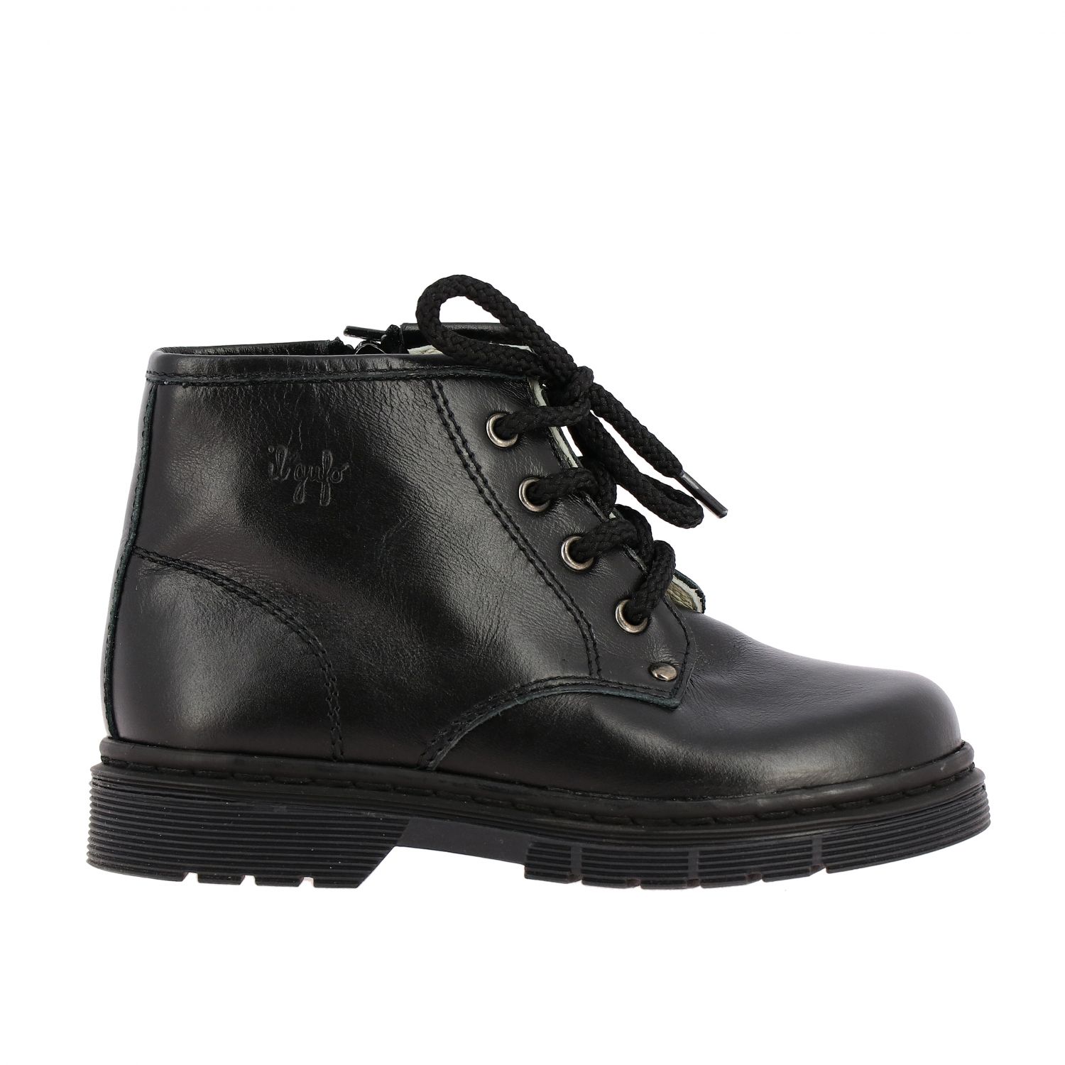 Il Gufo Outlet: Stivaletto in pelle stringata - Nero | Scarpe Il Gufo G433  GIGLIO.COM