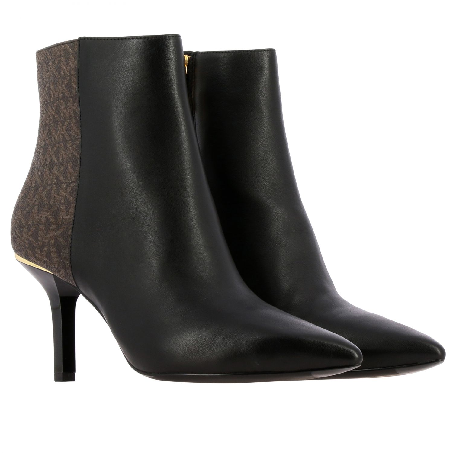 Michael Michael Kors Outlet: ankle boots with MK monogram | Flat ...