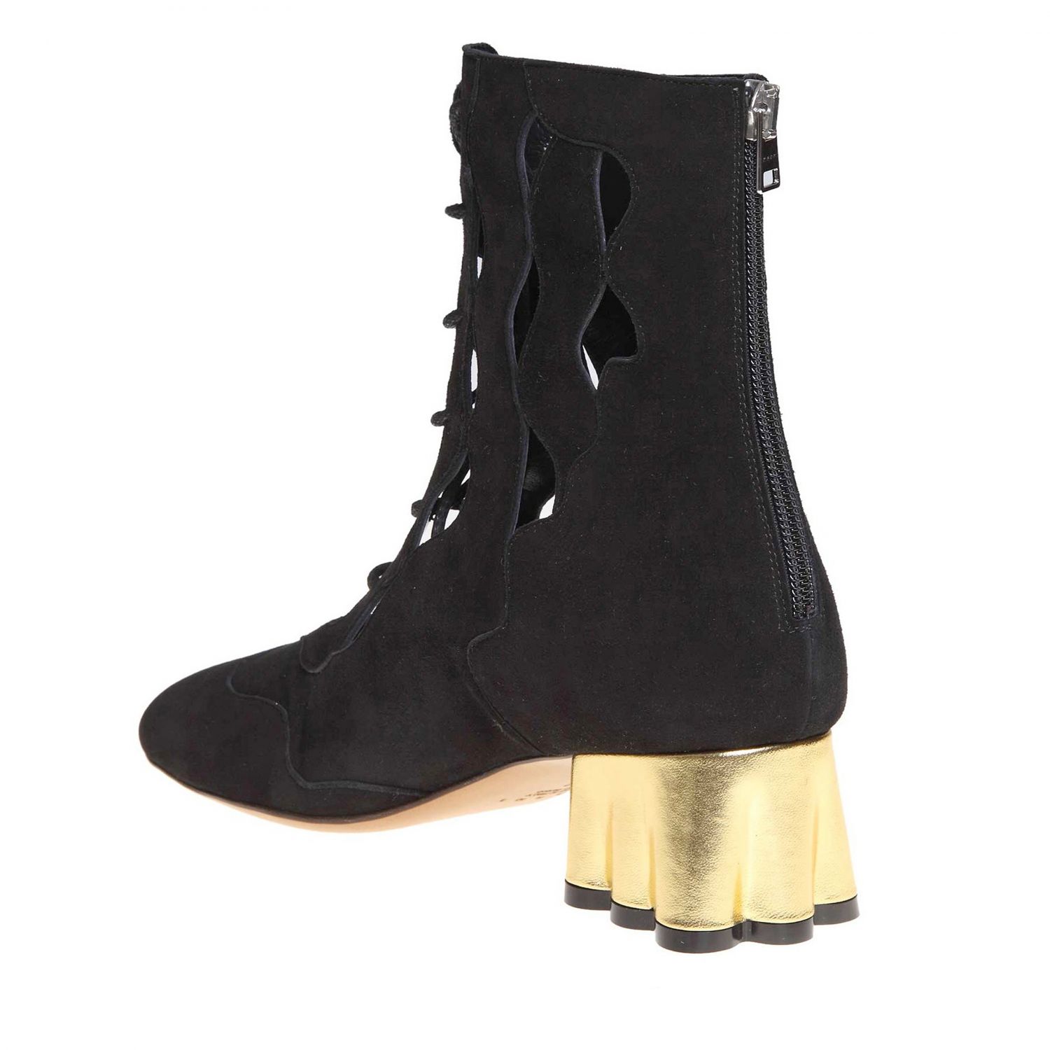 flat heel womens booties