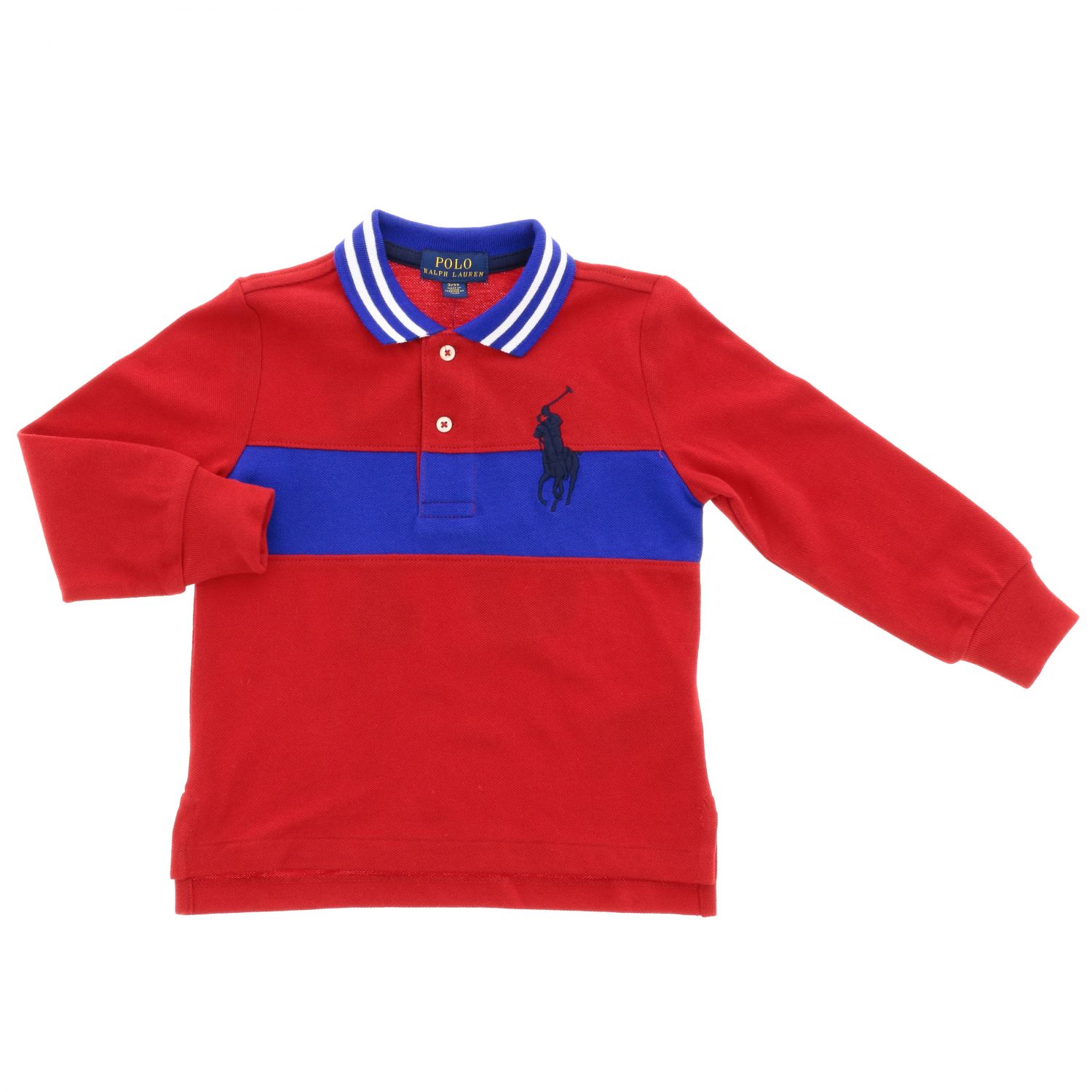Polo Ralph Lauren Toddler Outlet Polo con big logo e stampa 67 Rosso