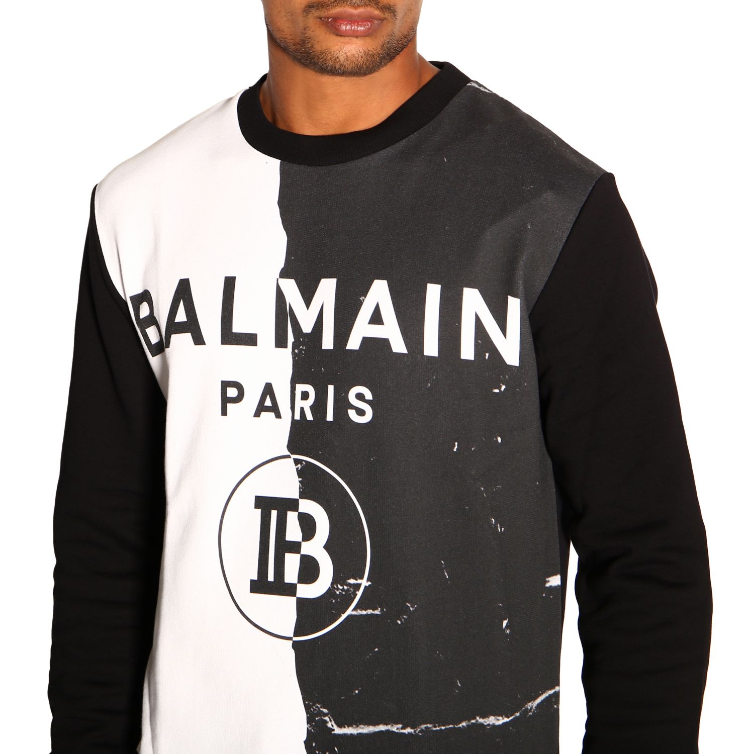 Mens balmain sweatshirt sale Outlet