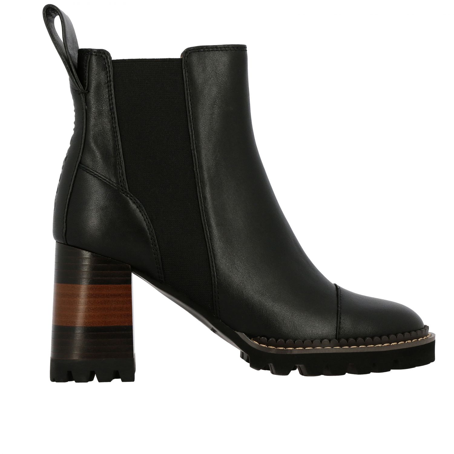 Flat booties See By Chloé: Flat booties women See By ChloÉ black 1