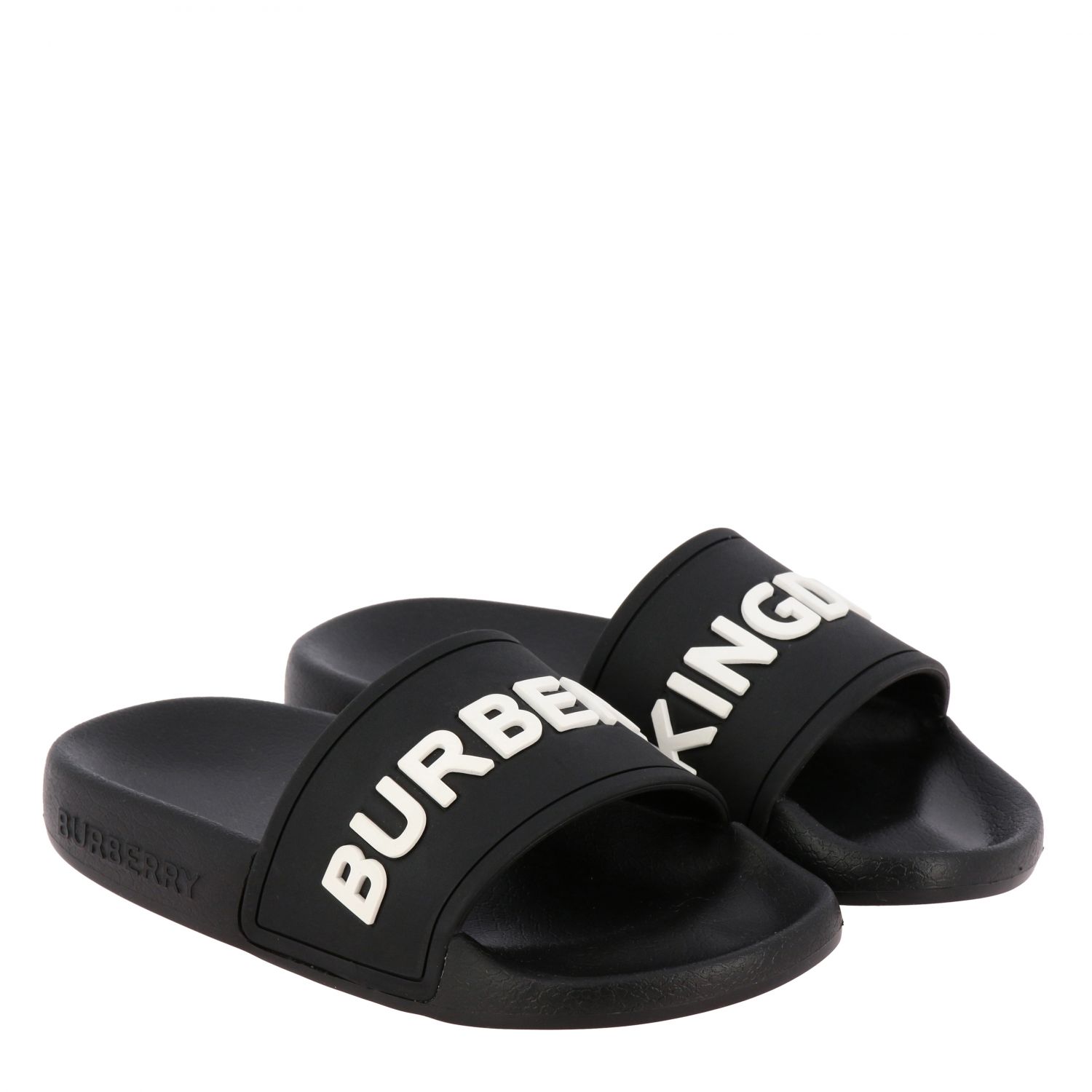 burberry sandals kids black