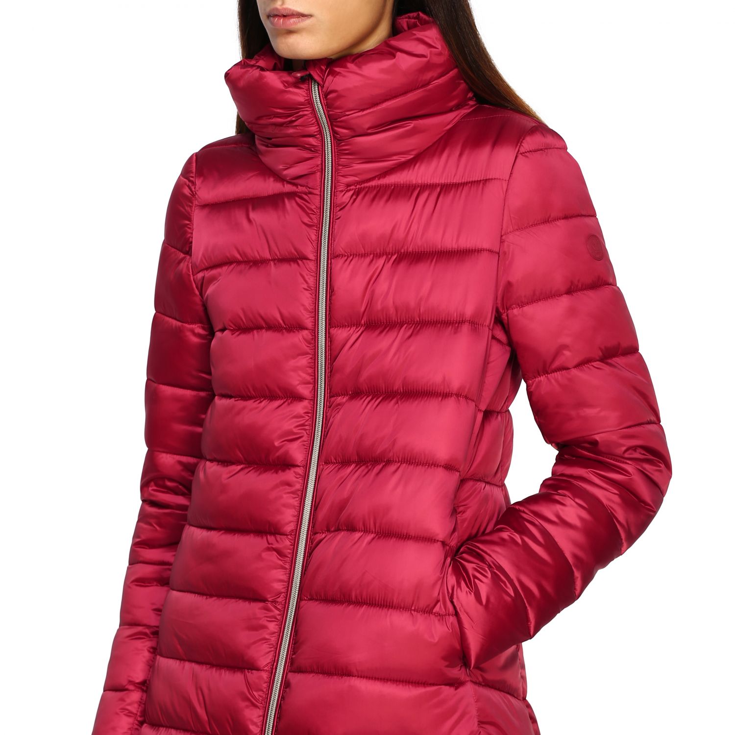 Save The Duck Outlet: Coat women | Jacket Save The Duck Women Burgundy ...