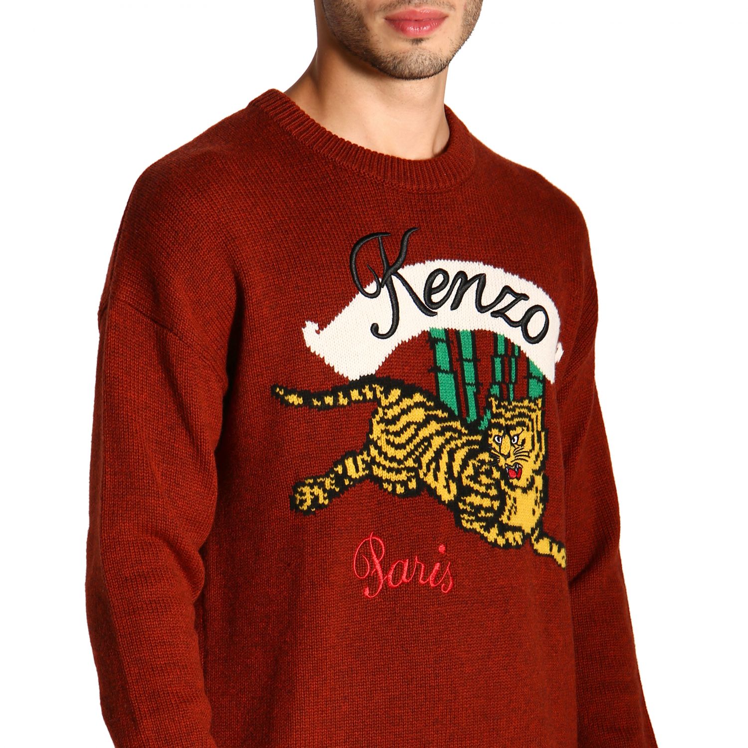 kenzo burgundy jumper