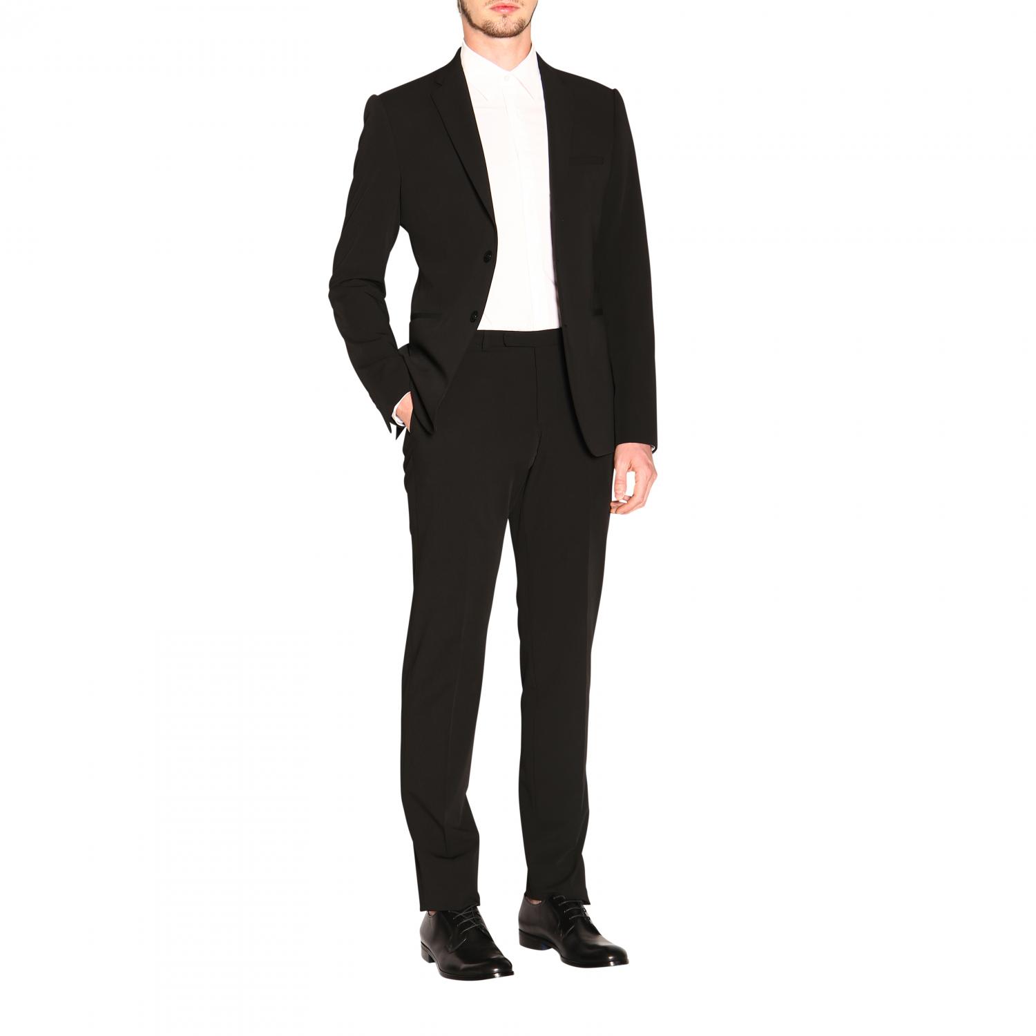 mens black armani suit