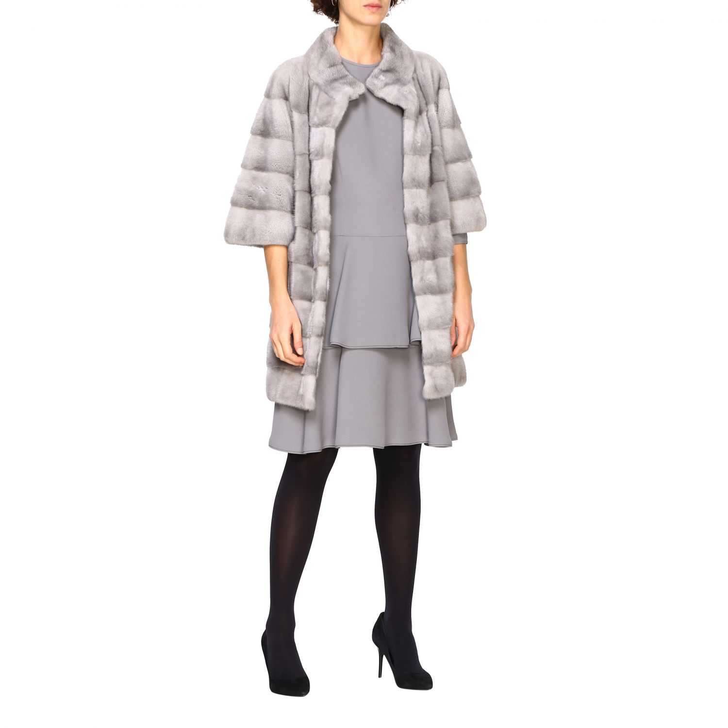 Fur coats women Marester Fur Coats Marester Women Grey Fur Coats