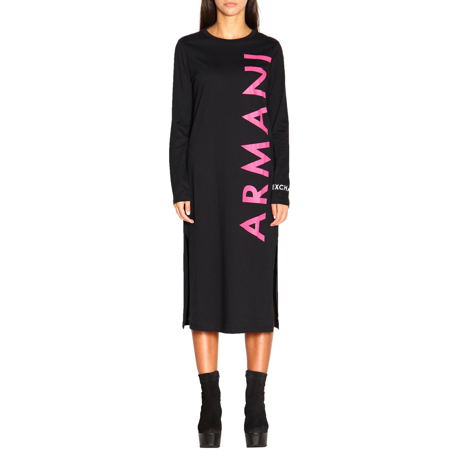 Armani Exchange Outlet dress for woman Black Armani Exchange dress