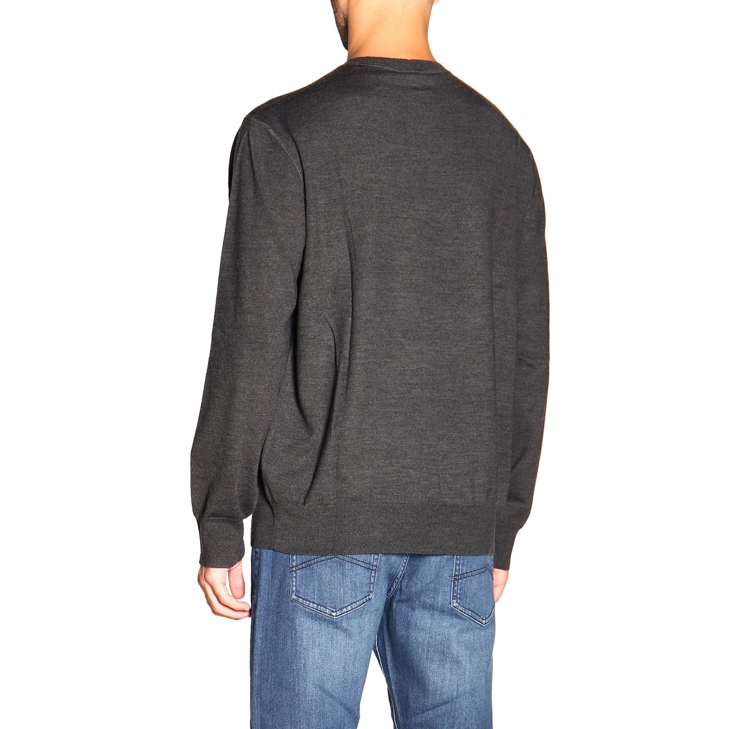 Armani Exchange Outlet: sweater for man - Grey | Armani Exchange sweater  6GZM4F ZMK9Z online on 