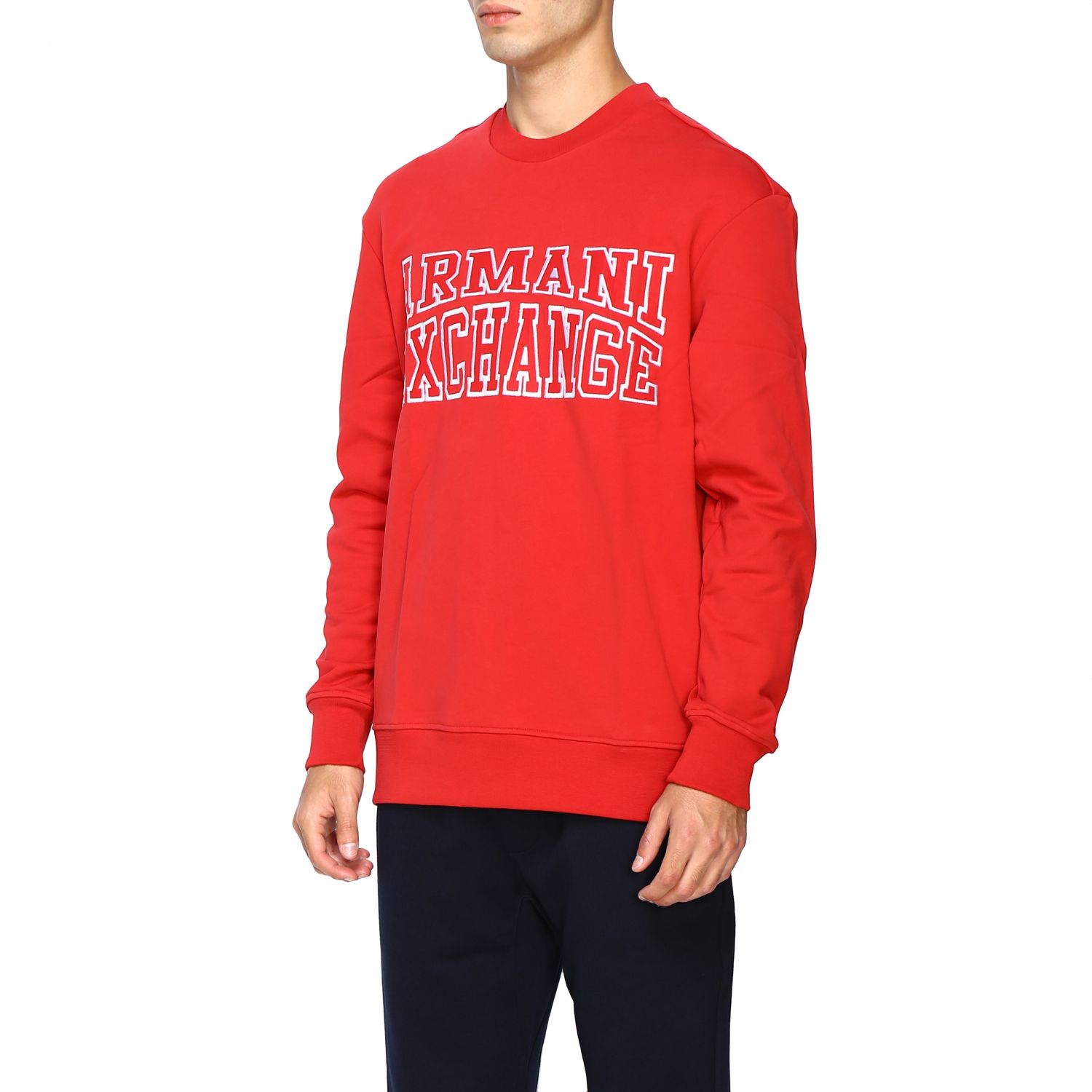 Armani Exchange Outlet: Sudadera hombre - Rojo | Sudadera Armani Exchange  6GZM99 ZJ1LZ GIGLIO.COM