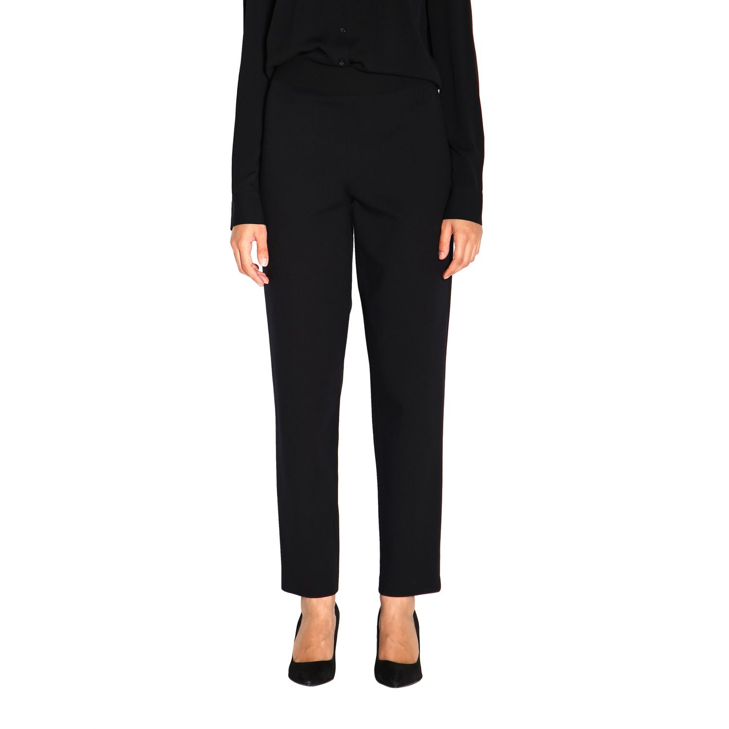 Emporio Armani Outlet: Pants women - Black | Pants Emporio Armani ...